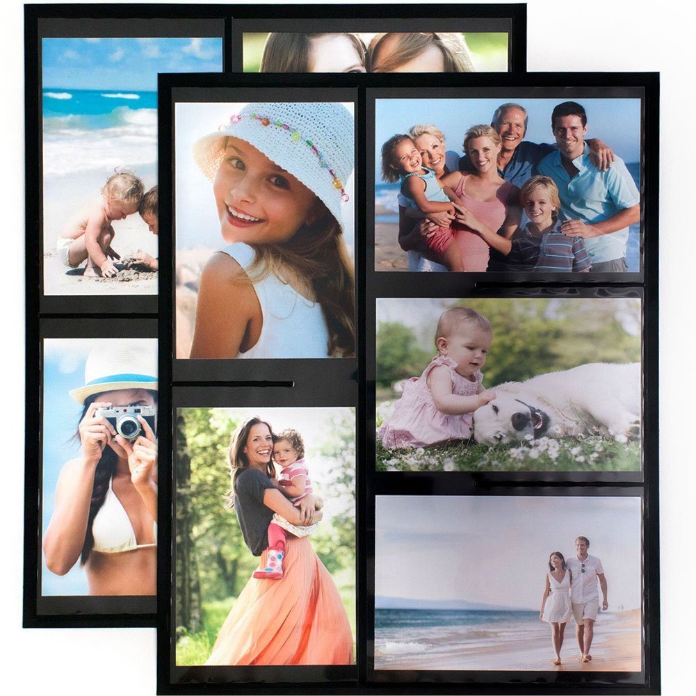 Fridge Magnetic Picture Collage Frames by Wind & Sea, Displays 10 - 4x6 Photos