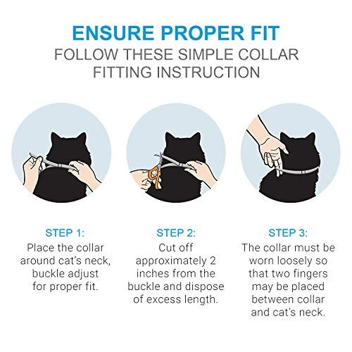 30-Day Calming Collar for Cats Natural Pheromone Lavender Lemongrass Kitty Gray