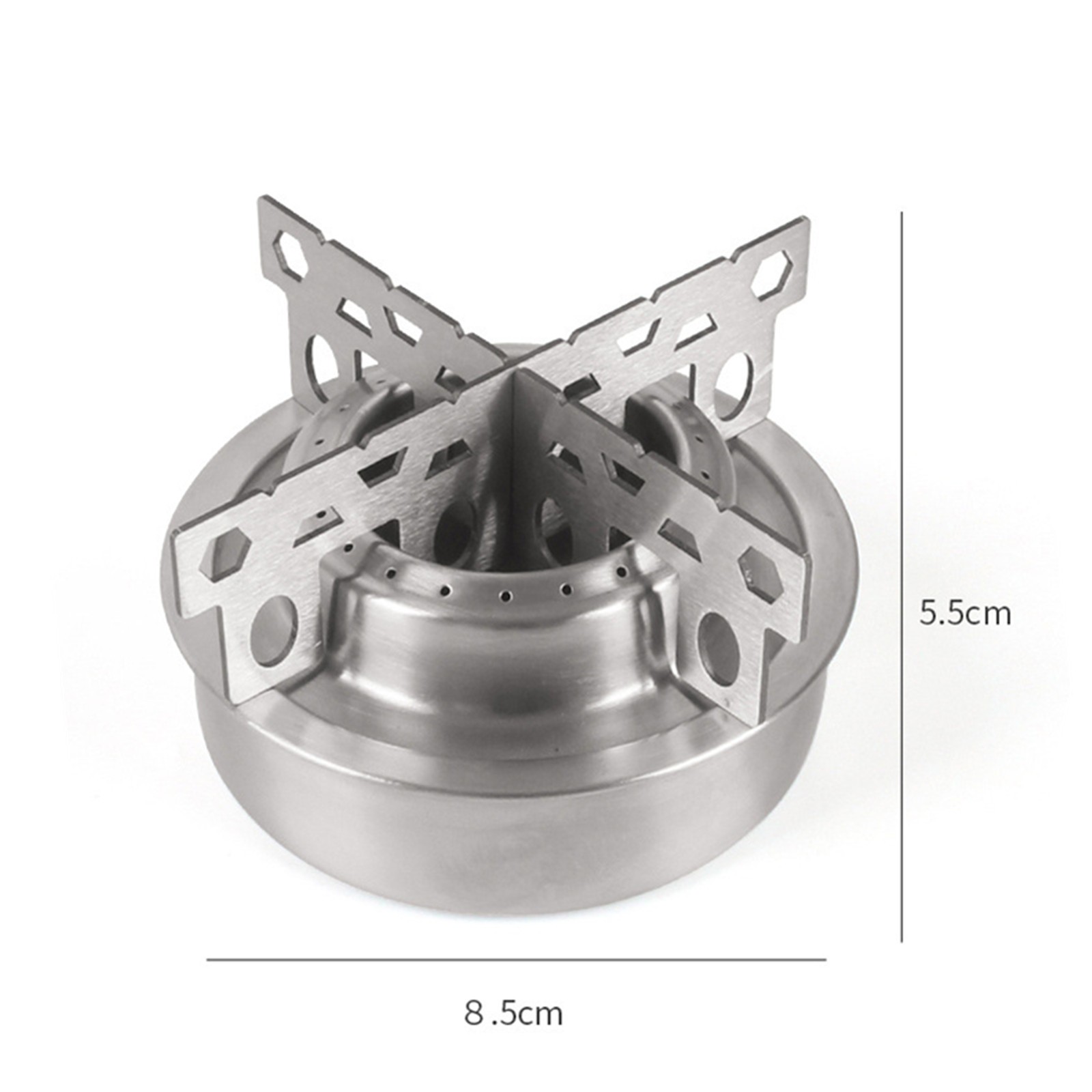 New Outdoor Portable Camping Mini Alcohol Stove Cooking Burner With Cross Stand
