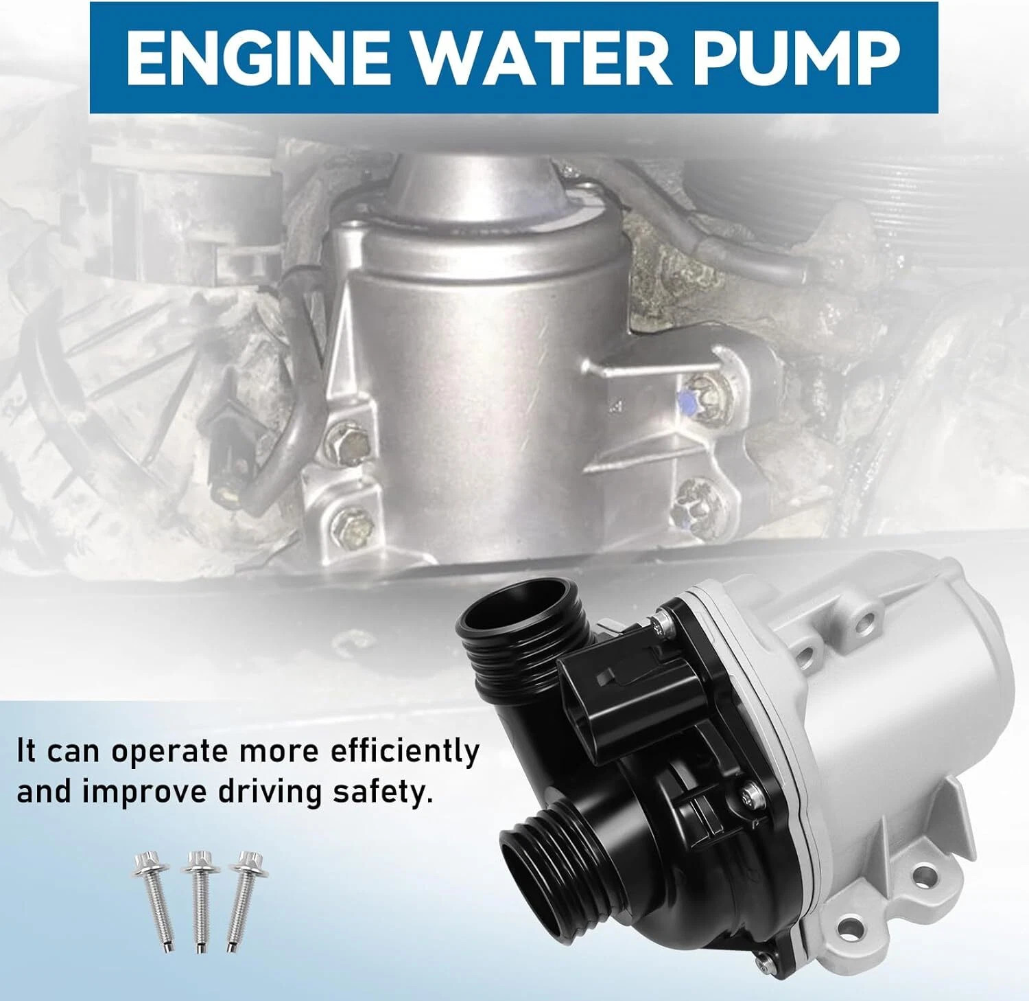 Electric Water Pump W/ Thermostat For BMW 335i 535i 640i 740i X5 X6 11517632426