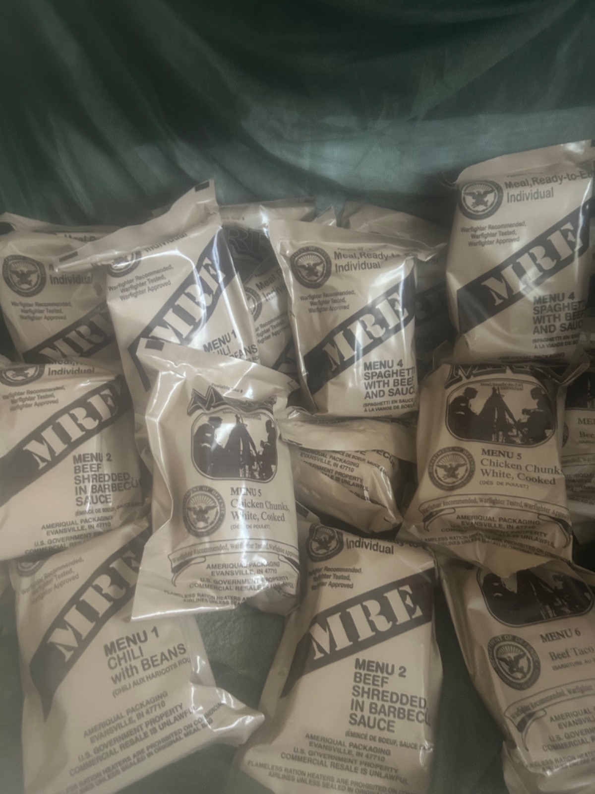 Official Ameriqual Military MRE Individual Single Meal You Pick Exp. 2027.