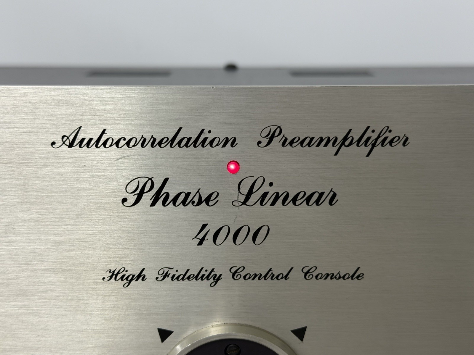 Vintage 1970s Phase Linear 4000 Audio Control Console - Power On / Need Repair