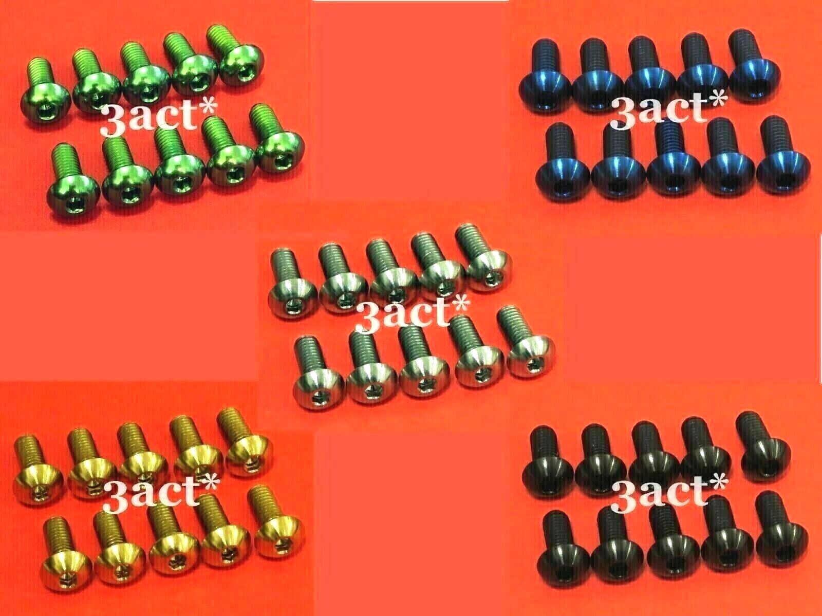 10 - M5 x 12mm Titanium/Ti Bolt fit Elite Carbon FSA Giant Bontrager Bottle Cage