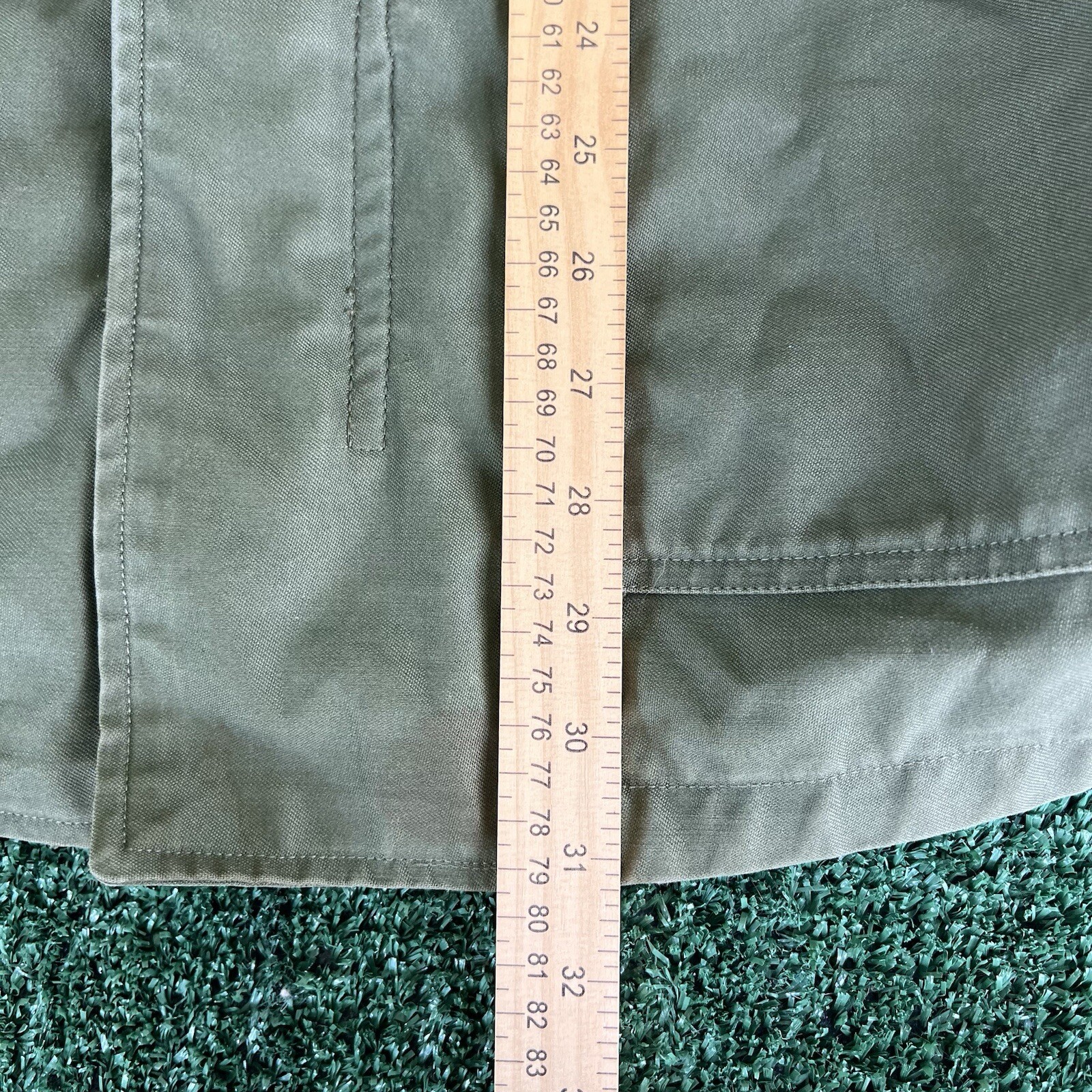 Vintage 50s 60s Korea Vietnam War OG 107 Sateen Jacket Medium Regular Reflective