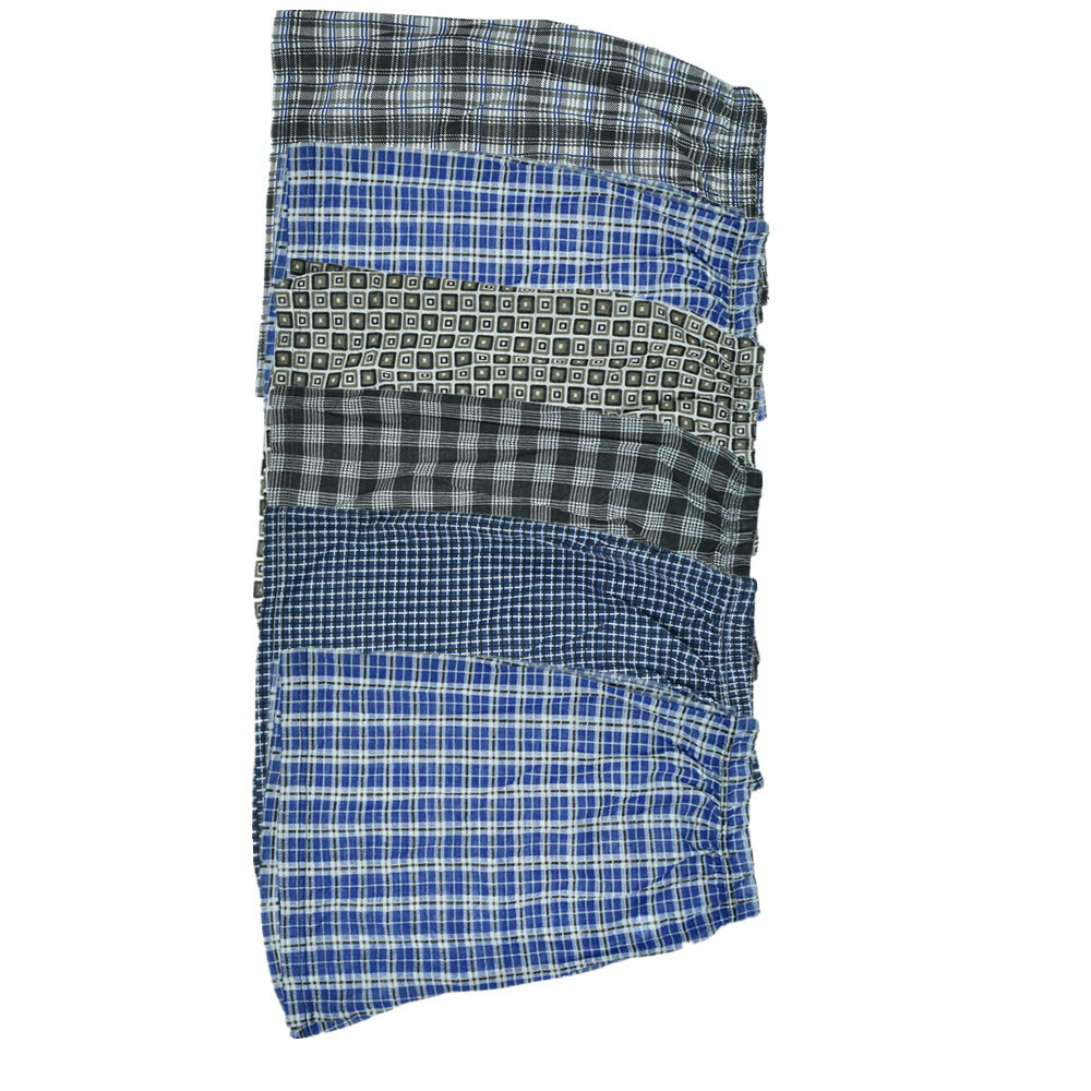 3-12 Pack Mens Boxer Briefs Shorts Trunk Plaid Underwear Cotton Size M-2XL