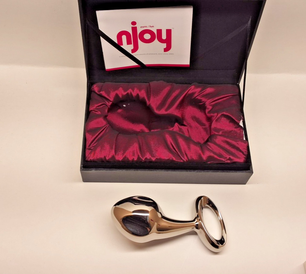 New in Box- NJOY Pure Plug 2.0- Anal Stainless Steel Plug - Premium Quality