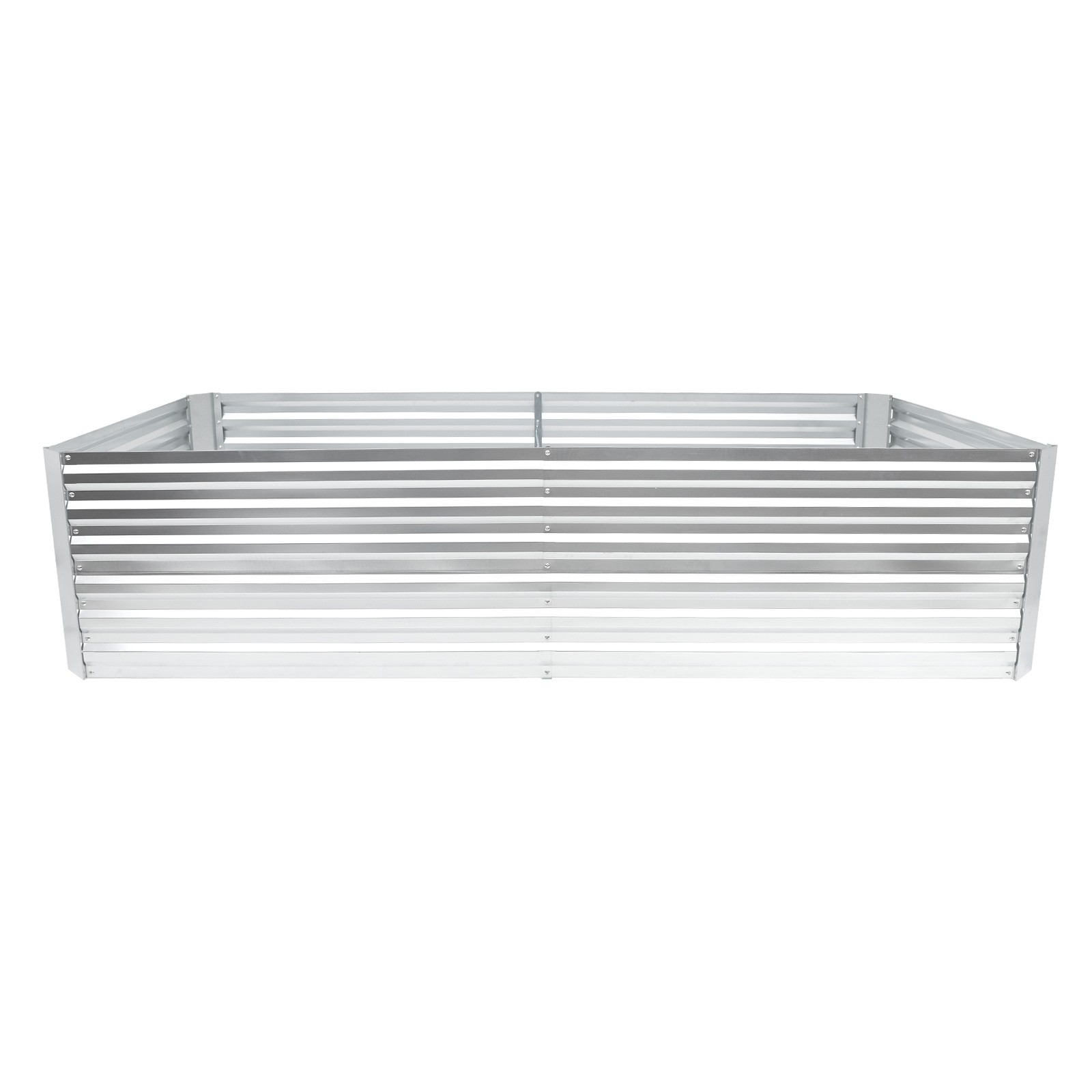 8x4x2ft Galvanized Raised Garden Bed kit Garden Planter Box Flower Vegetable