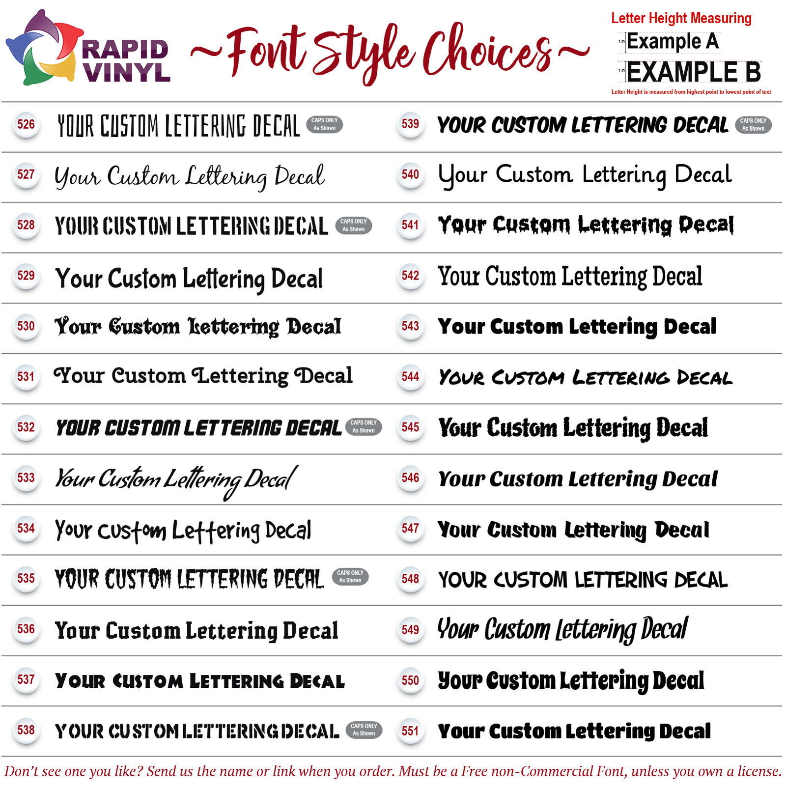 Custom Text Vinyl Lettering Sticker Decal Window Trailer Business Car Name Boat