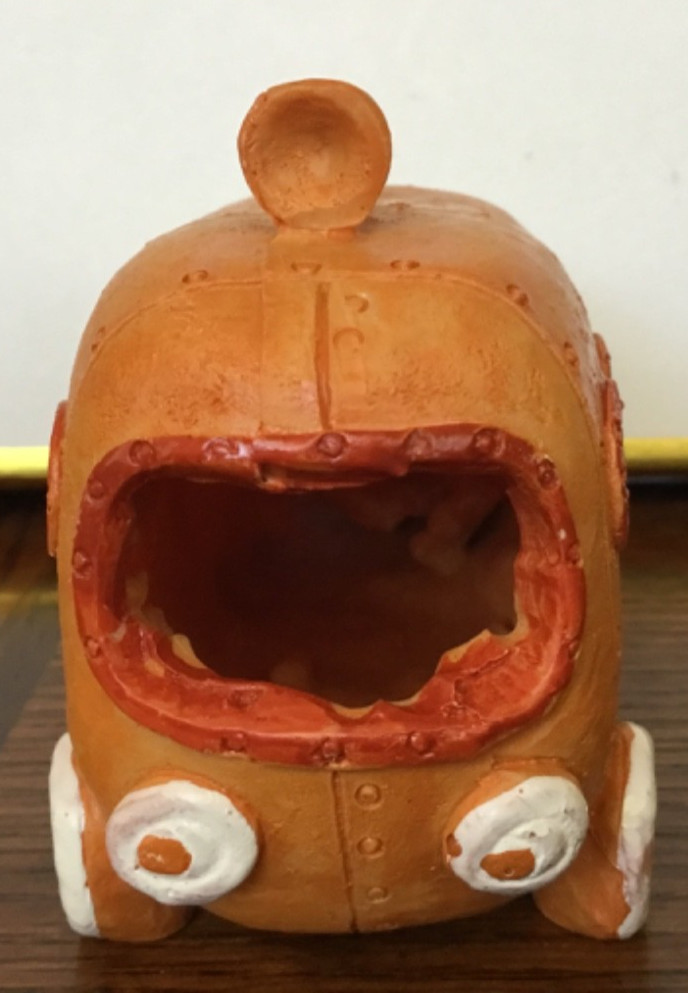 SpongeBob SquarePants Resin Bikini Bottom Bus for Aquarium Fish Tanks Orange