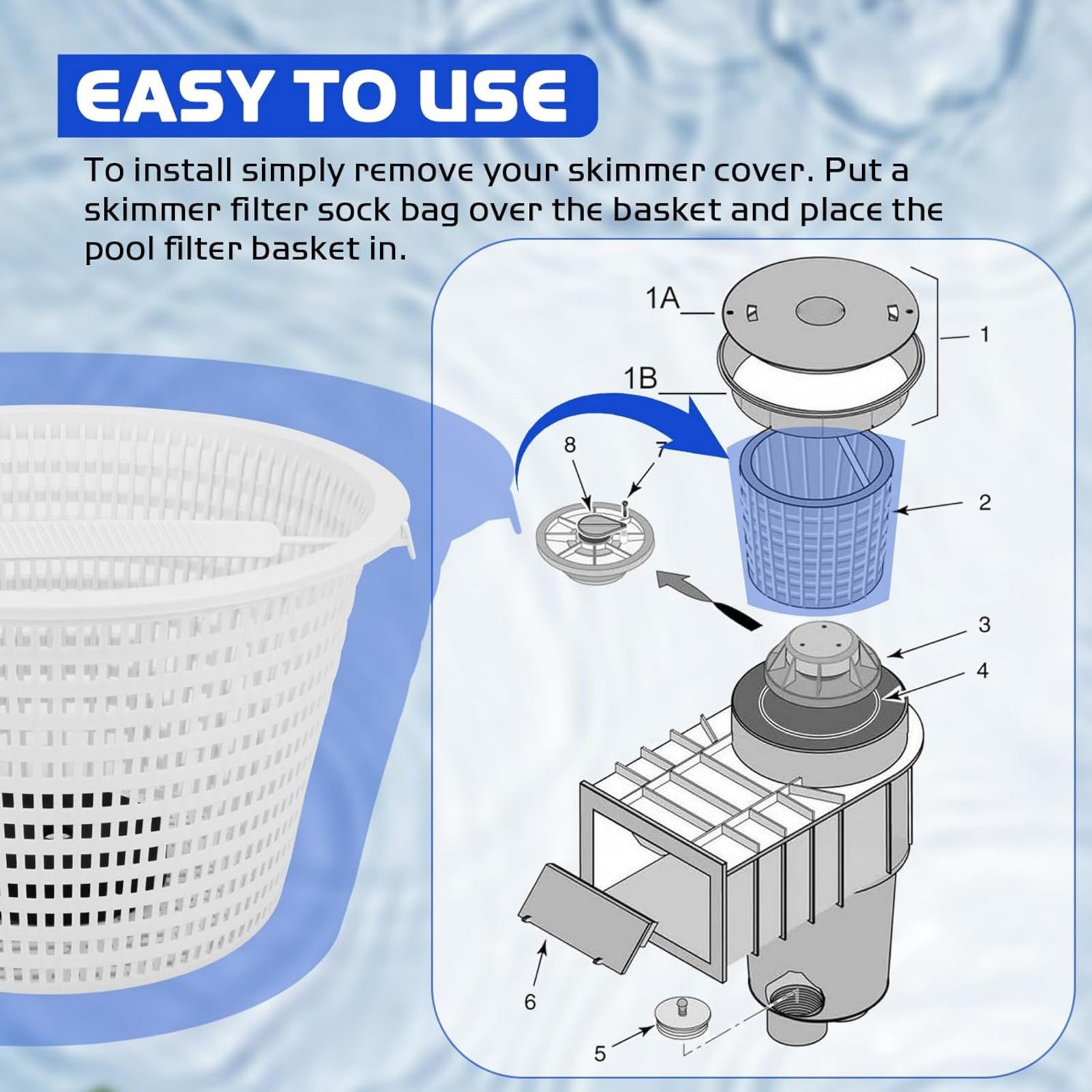 New Pool Skimmer Basket For Hayward SP1070 & SP1070E Pool Skimmer Basket,