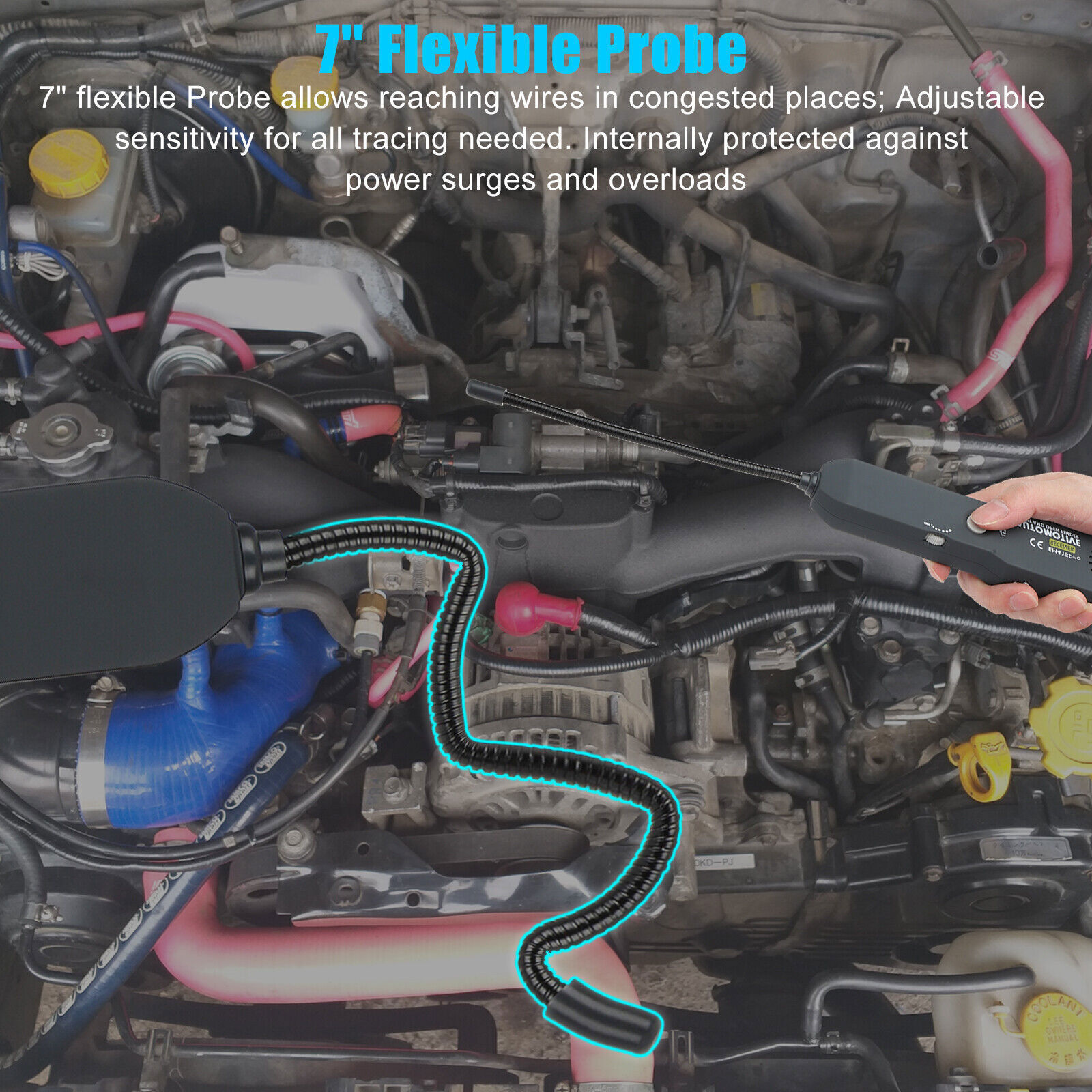 EM415Pro 6-42V Automotive Short Open Finder Circuit Tester Car Wire Tracker Tool