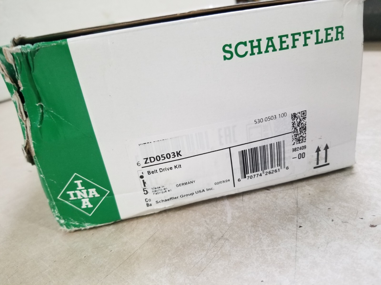 Schaeffler INA ZD0503K Timing Belt Kit for Audi A3 10-13 VW Golf 10-14 Jetta 10