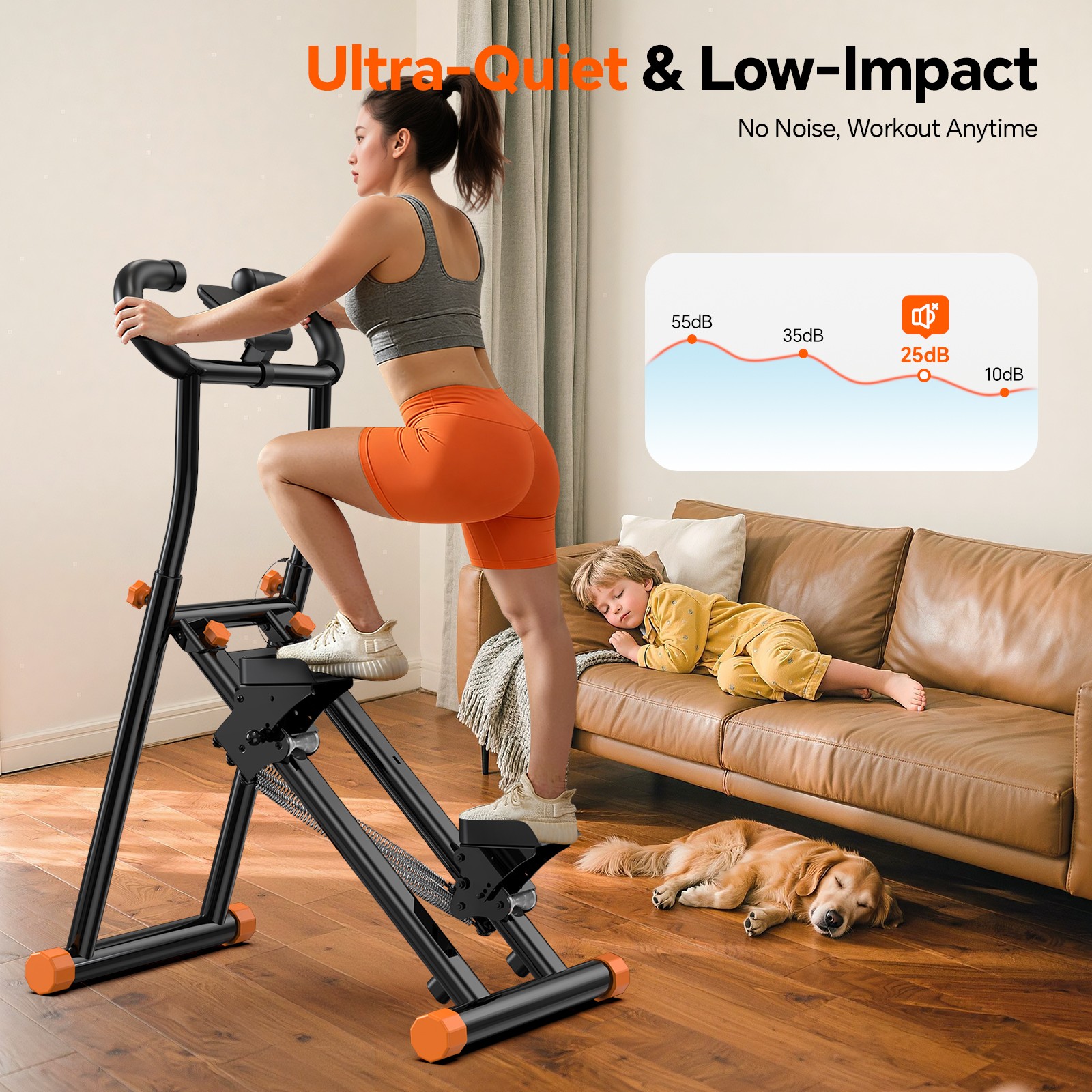 Vertical Climber Stair Stepper Machine For Home Gym Exercise Workout Machine New