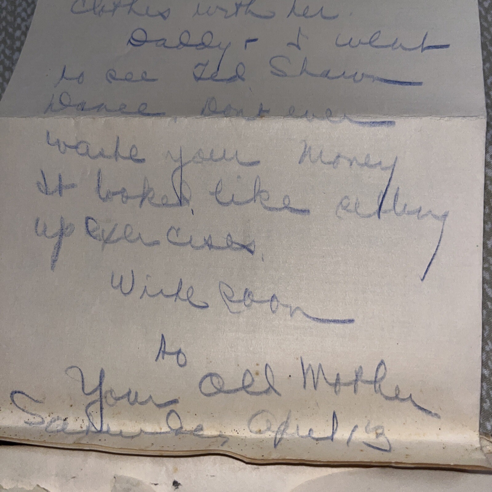 1935 Depression Era Letter to Dartmouth College Student on Dancer Ted Shawn