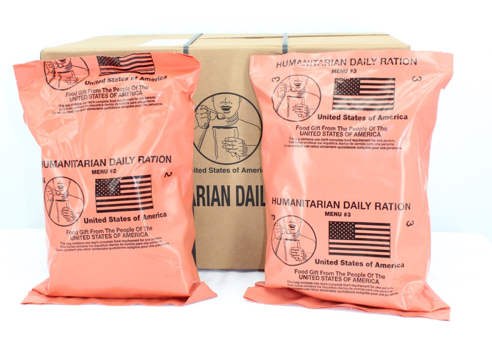 MRE Case - HUMANITARIAN DAILY RATION - RANDOM MENU - Date 10/2022