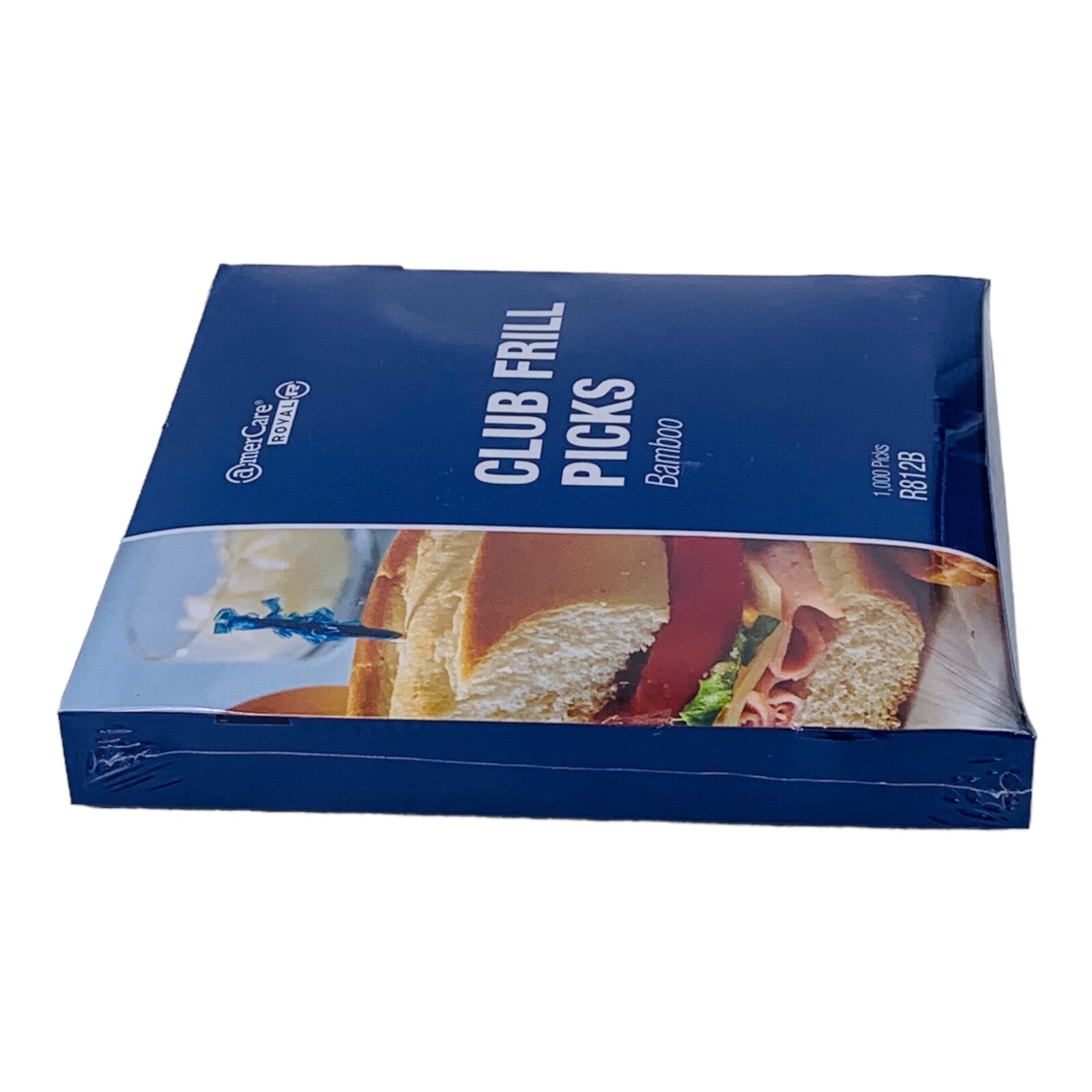 1,000 Count Bamboo Club Frill Picks Club Sandwich Hors d'oeuvres Serving Picks