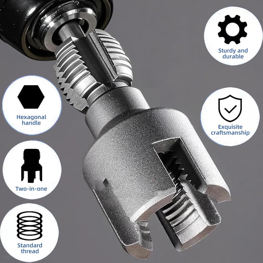 PVC Pipe Threader Kit With Internal & External Threading Tool - USA Standard