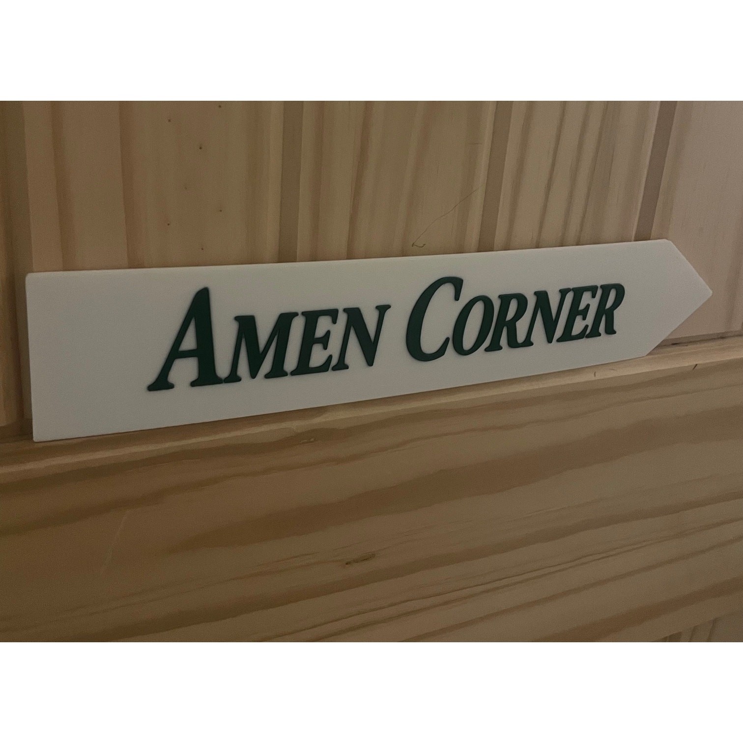 Amen Corner Arrow Sign Golf Course Golfing