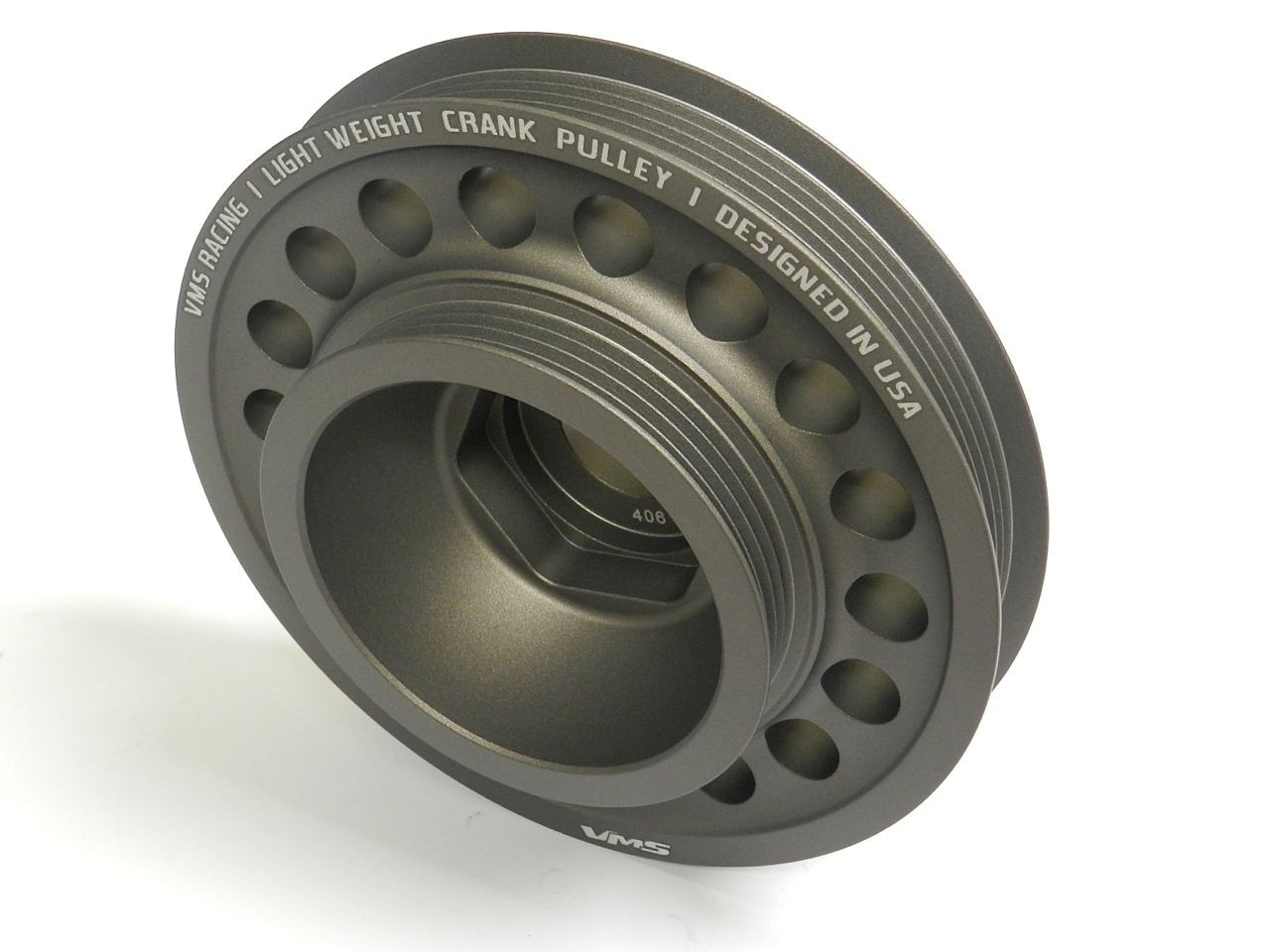 VMS Light Weight Aluminum Crank Crankshaft Pulley 93-01 Honda Prelude H22 VTEC