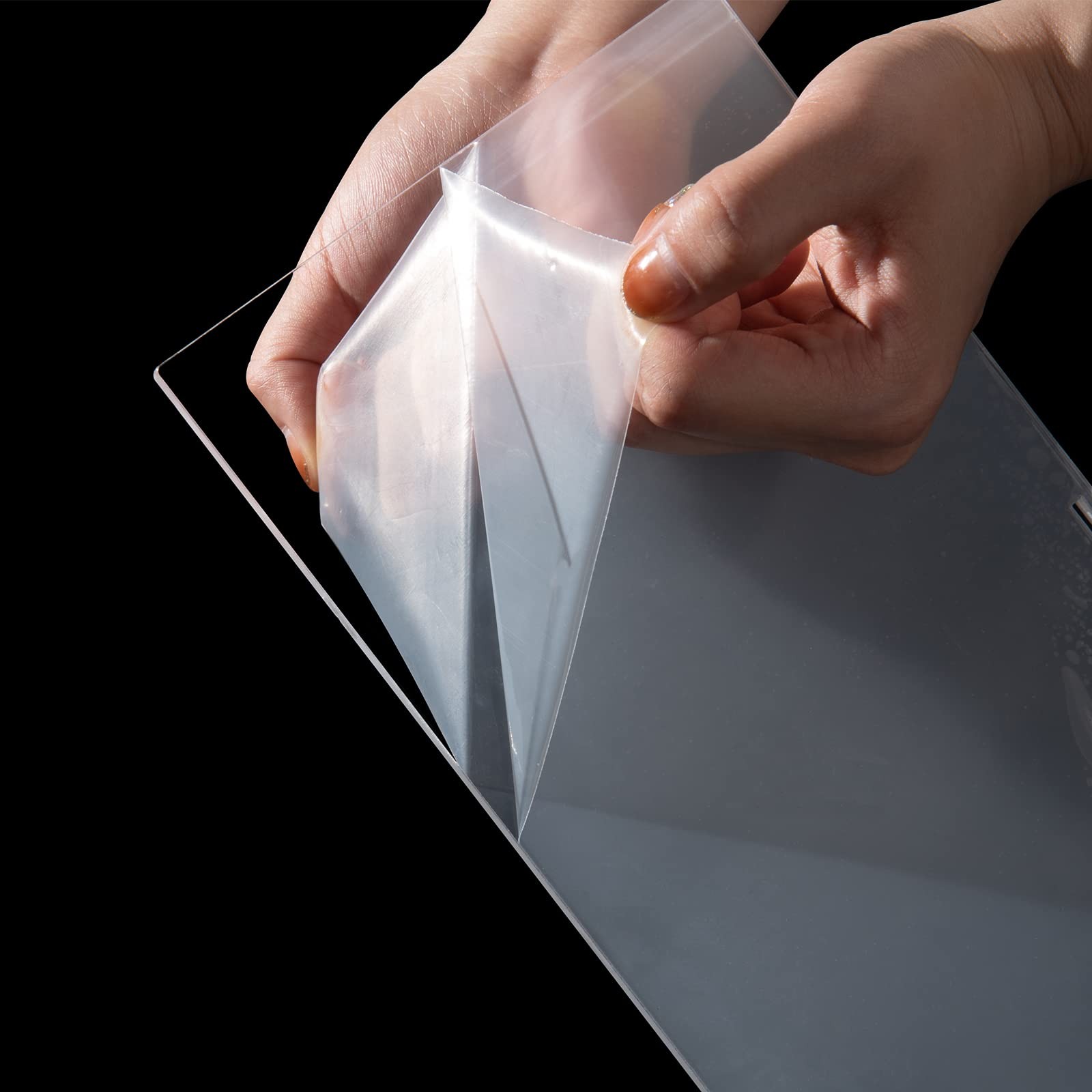 BYCY Acrylic Clear 2-Tier Riser Display Shelf for Figures, 2tier-clear