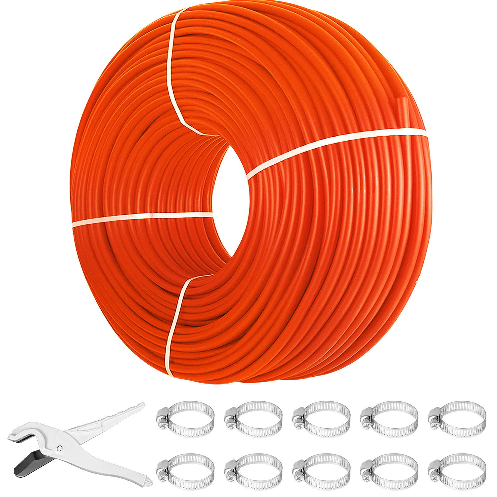 VEVOR 1/2in  x 1000ft Red Pex Tubing Oxygen Barrier O2 EVOH Pex-B Tube w/ Cutter
