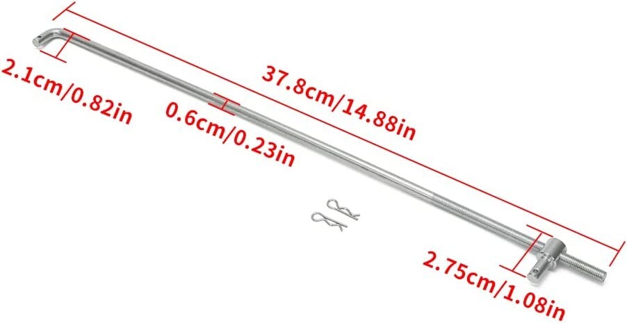 Universal GM Chevy 15" Throttle Rod Carburetor Linkage Rod Carb Holley Edelbrock