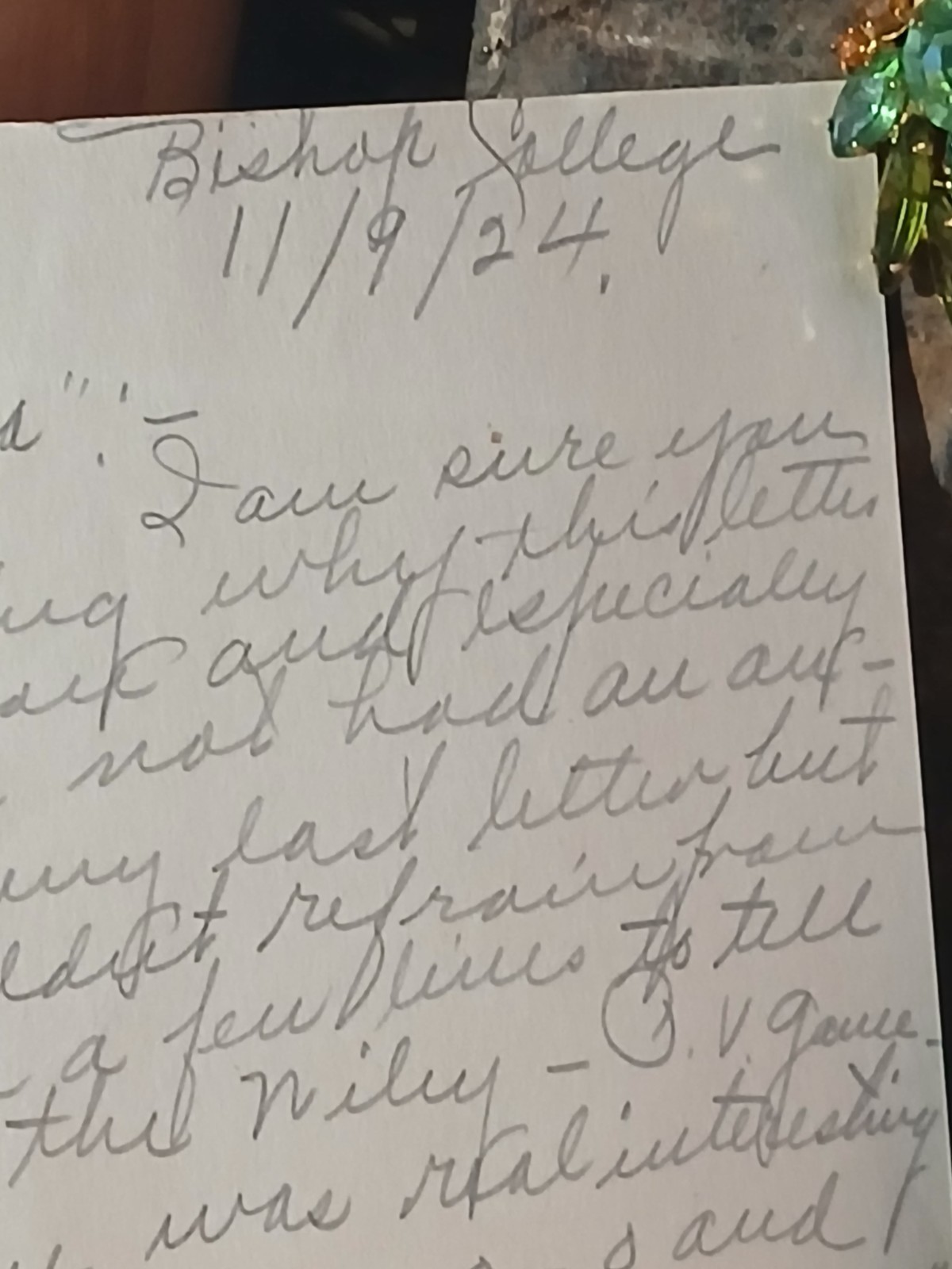 Antique African American* BISHOP COLLEGE LOT* HBCU * MARSHALL TEXAS