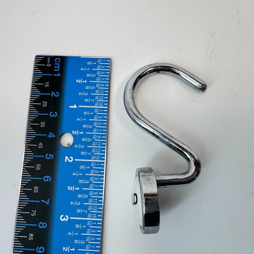 Silver Metallic Decorative Shower Curtain Hooks 12 PCS HOT/COLD Faucet