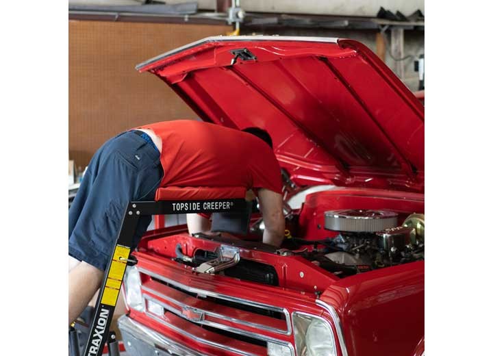 Traxion Topside Creeper Adjustable Fold Engine Bay Mechanic Garage Ladder 3-100