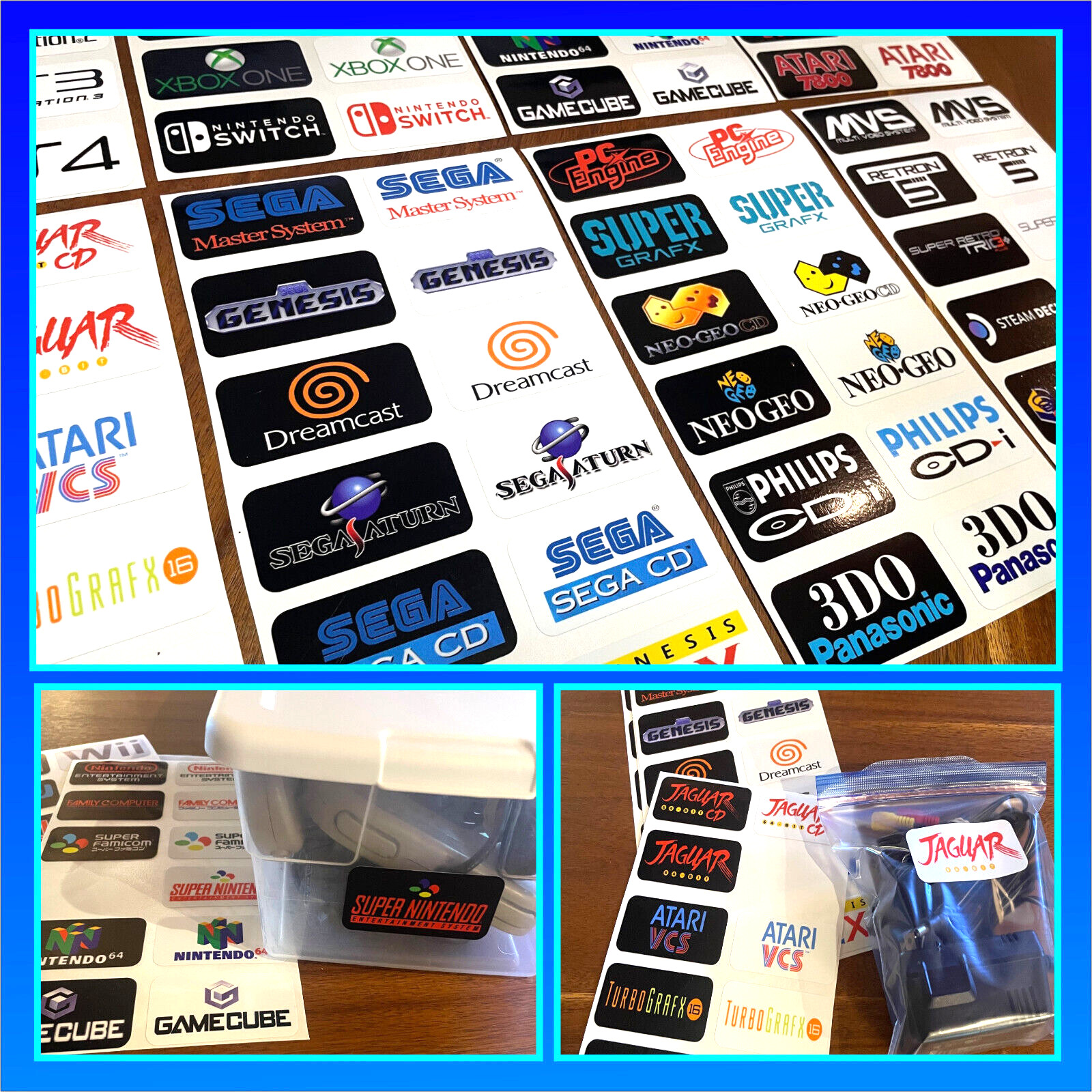 Video Game System/Console Labels for Storage & Organization - Custom Labels