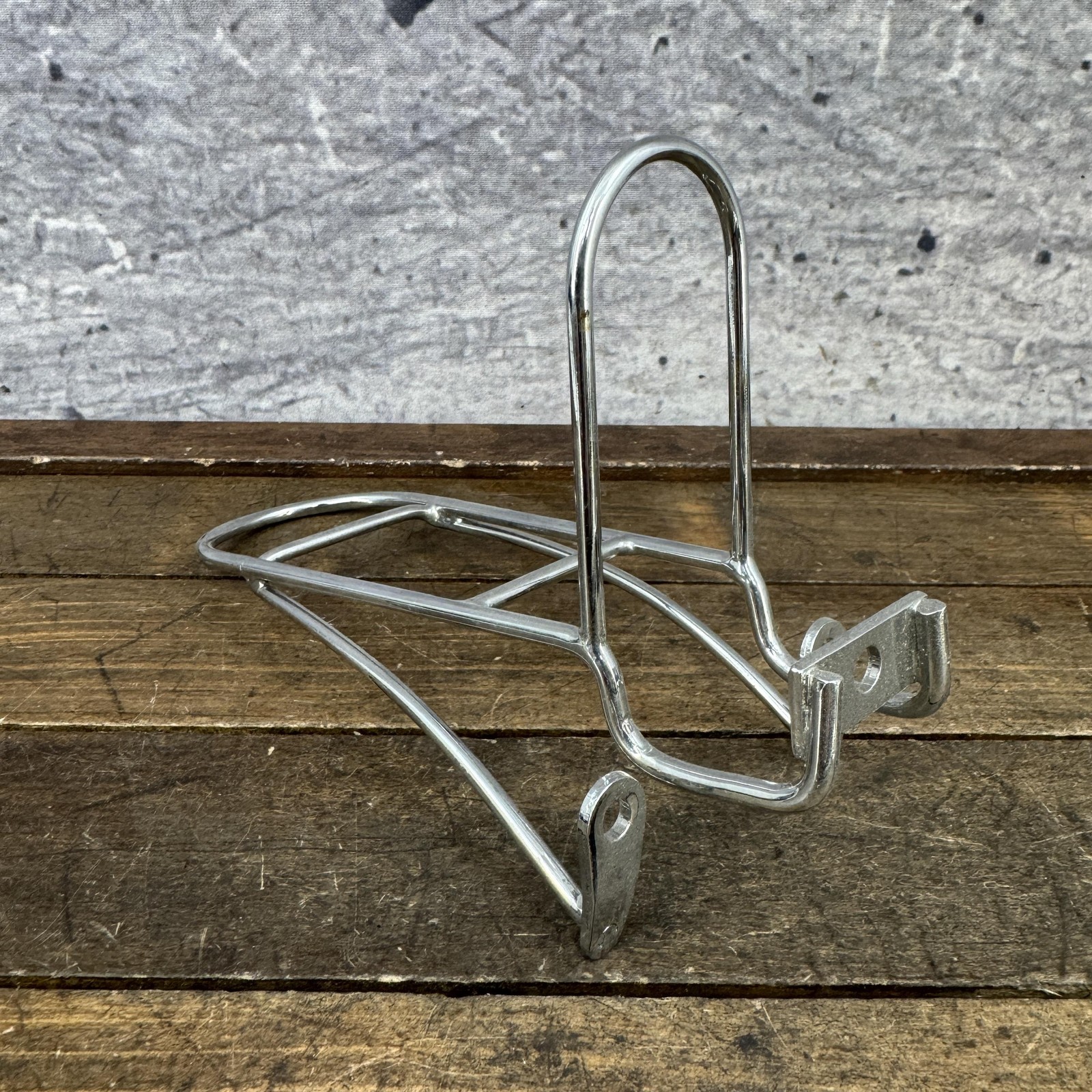 Vintage TA Front Rack NOS Brake Post Mount Carrier Steel France Porteur Chrome