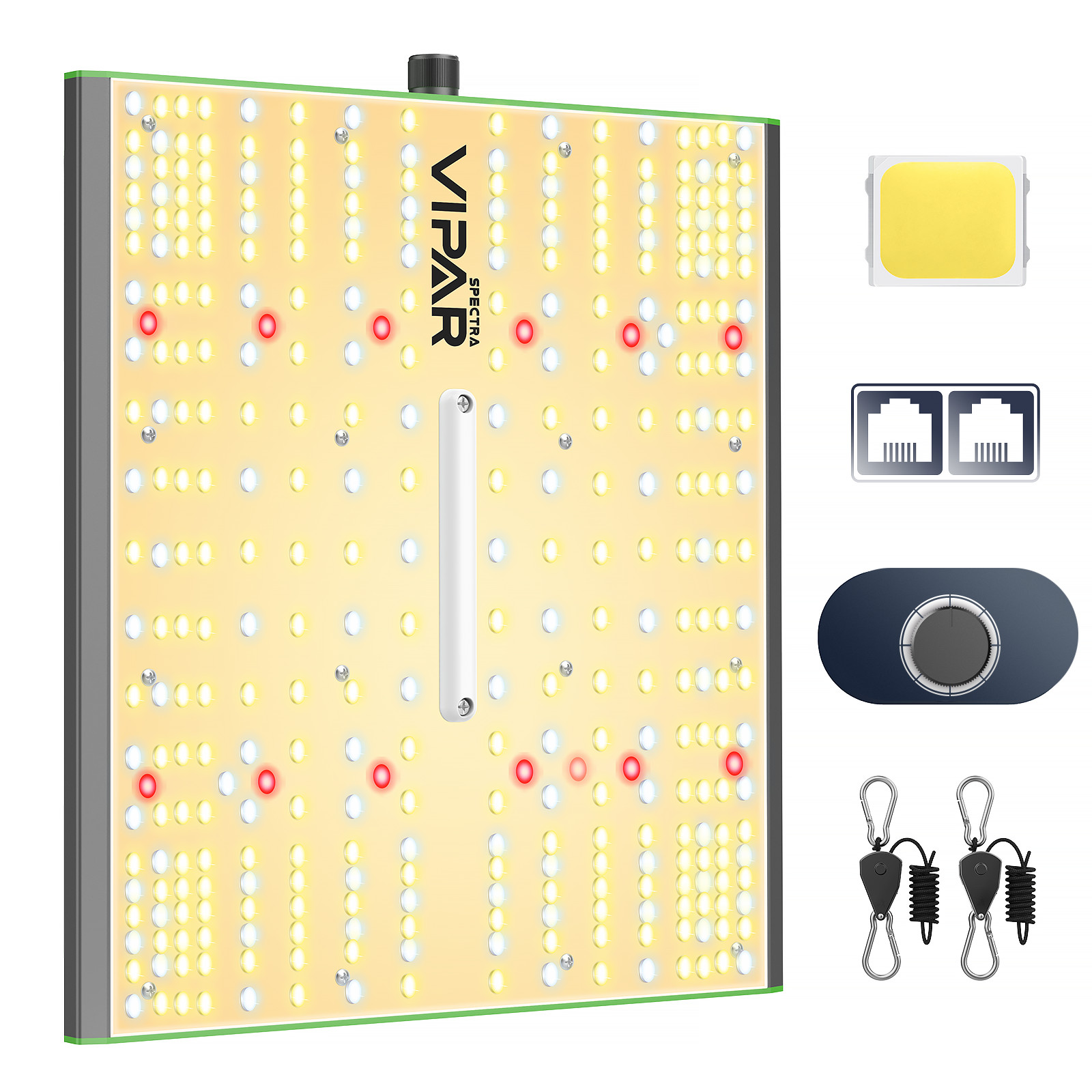 VIPARSPECTRA 2PCS P1000 LED Grow Light Full Spectrum for 4x2 Grow Tent Kit Bloom