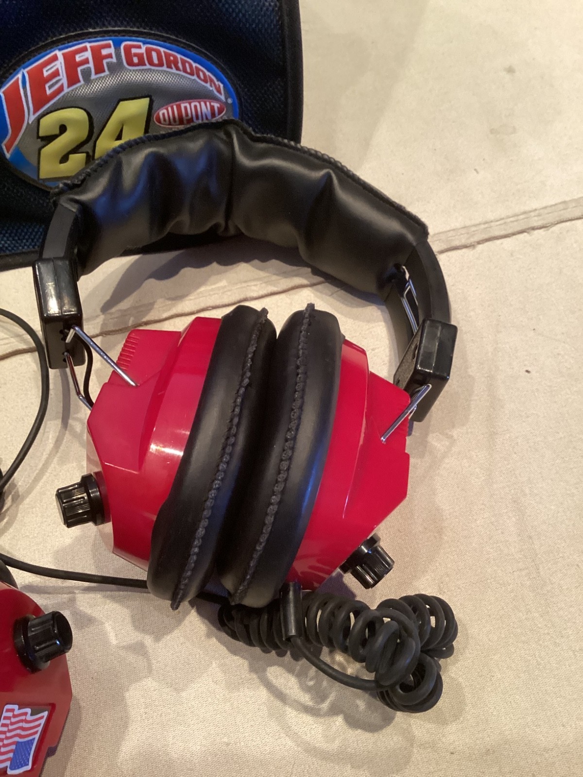 3 Racing Jeff Gordon Crew Headsets & Cables – NO MICROPHONES NASCAR Pit (F-G)