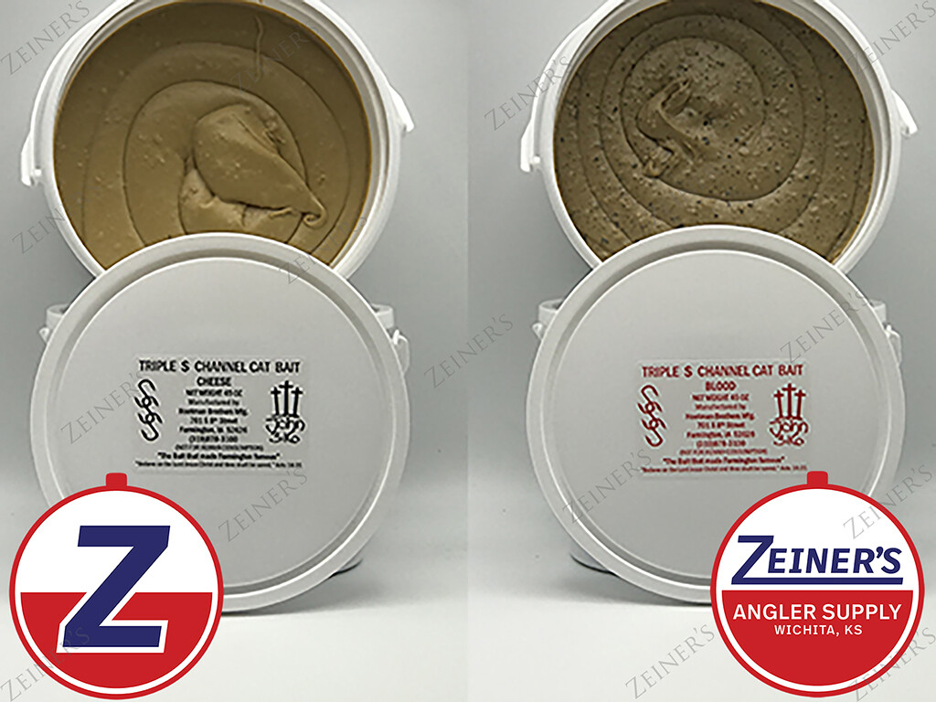 Triple S Catfish Bait formerly Sonny's - 1 45oz Tub Nearly 3 pounds Cheese/Blood