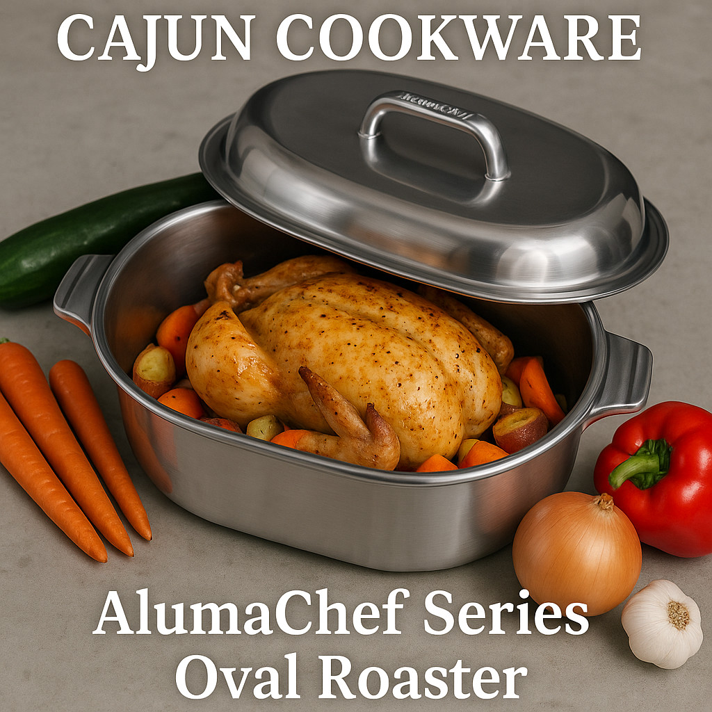 AlumaChef 20QT 18" Cast Aluminum Heavy Duty XLarge Roaster new Magnalite version