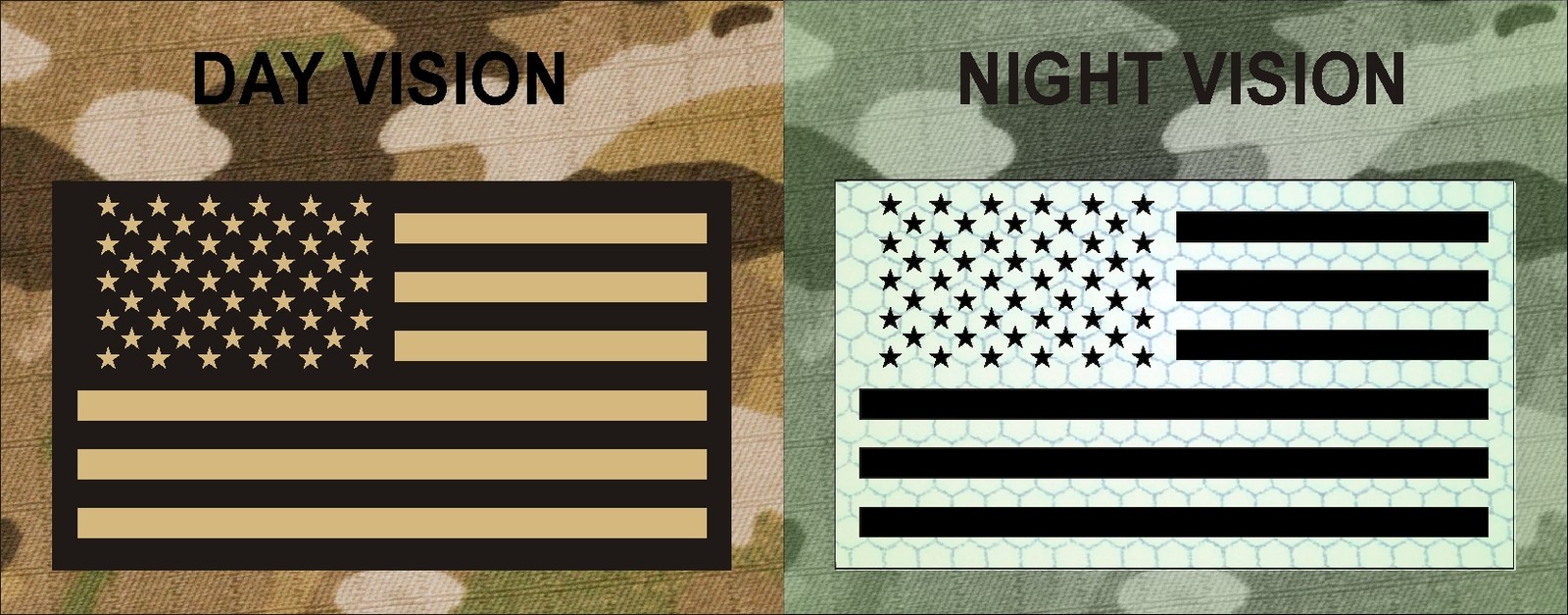 FWD USA FLAG NO LOGO TAN ON IR MB solasX 2nd 3.5"X2" WITH VELCRO® BRAND FASTENER