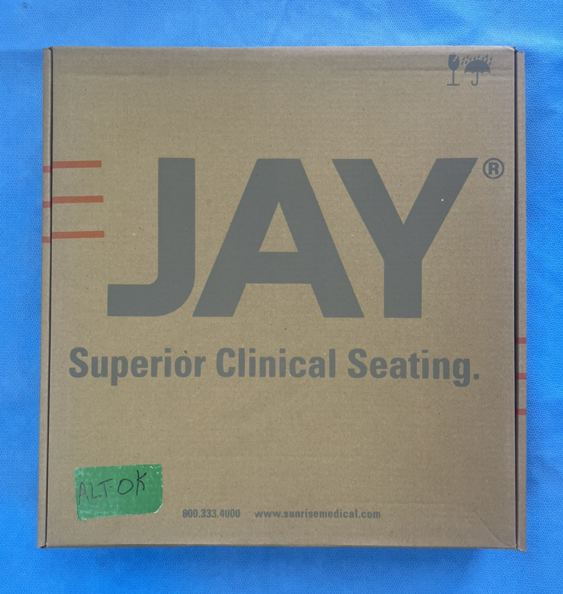 Sunrise Medical Jay J2 Deep Contour Wheelchair Seat Cushion 20"x18" #2408 New