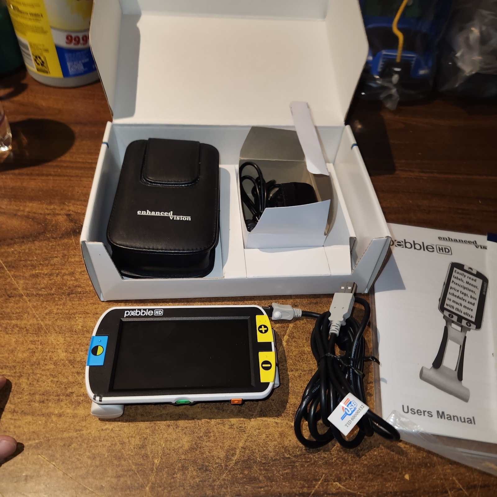 Enhanced Vision Pebble HD Portable Magnifier 4.3" Color Screen 13X Magnification