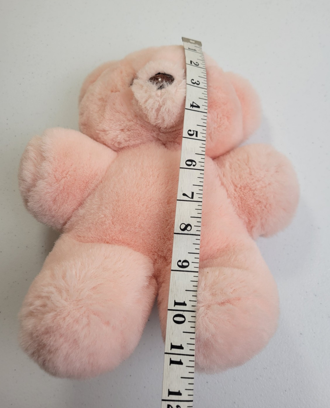 Vtg 1985 Pink Teddy Bear Plush Animal Toy Soft Cute Adorable Stuffed