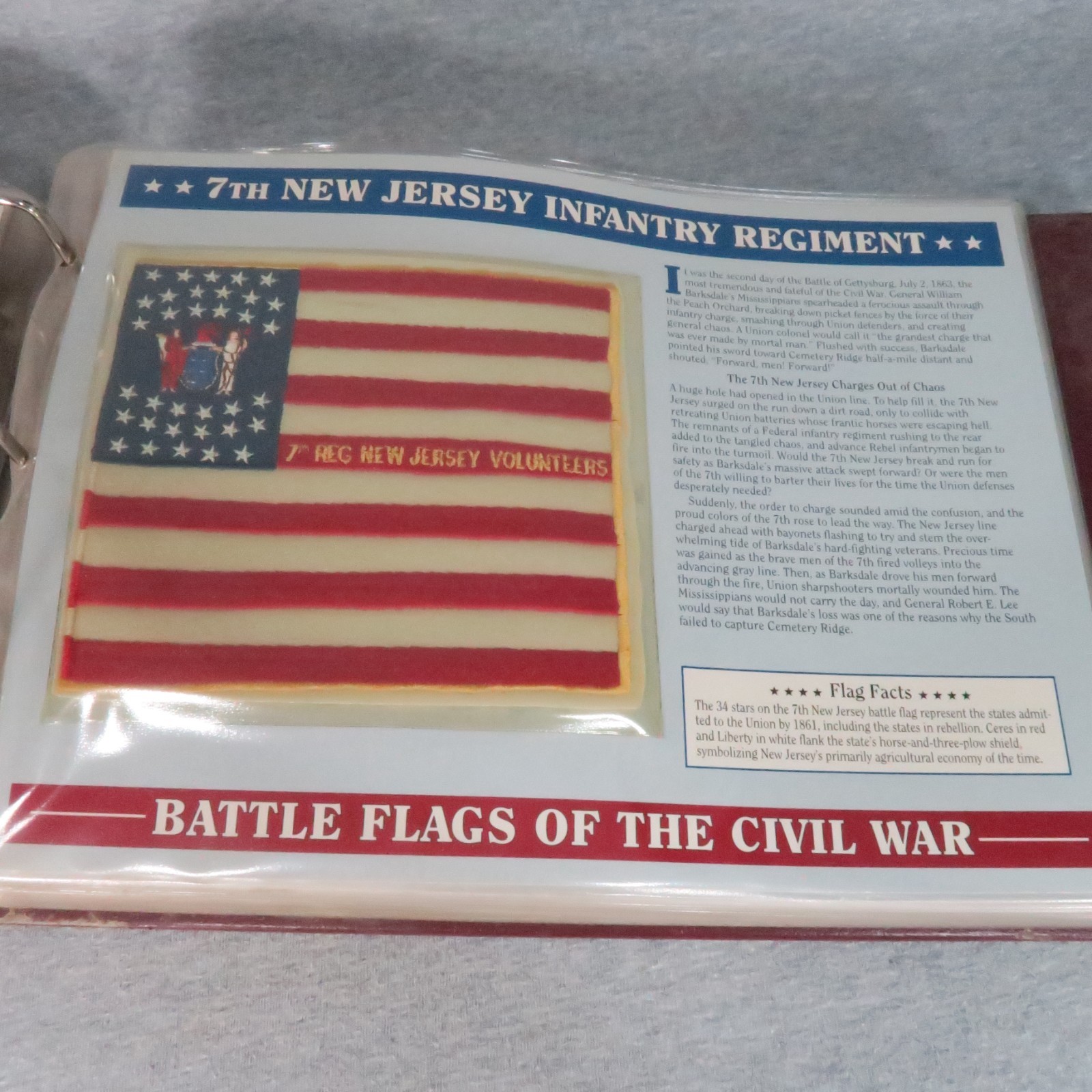 Willabee & Ward Battle Flags of the Civil War Patches in Collection Album