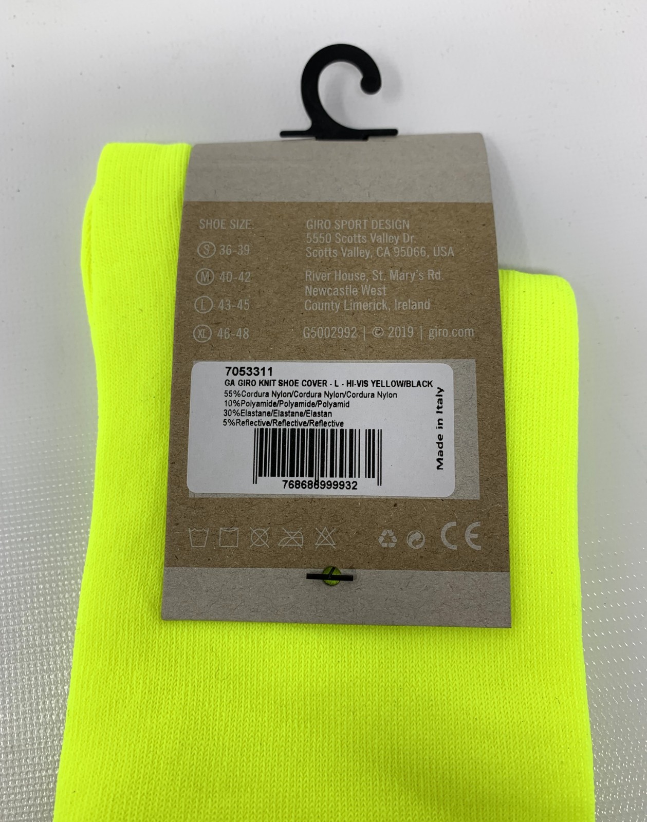 Giro Knit Shoe Cover Size Large - New