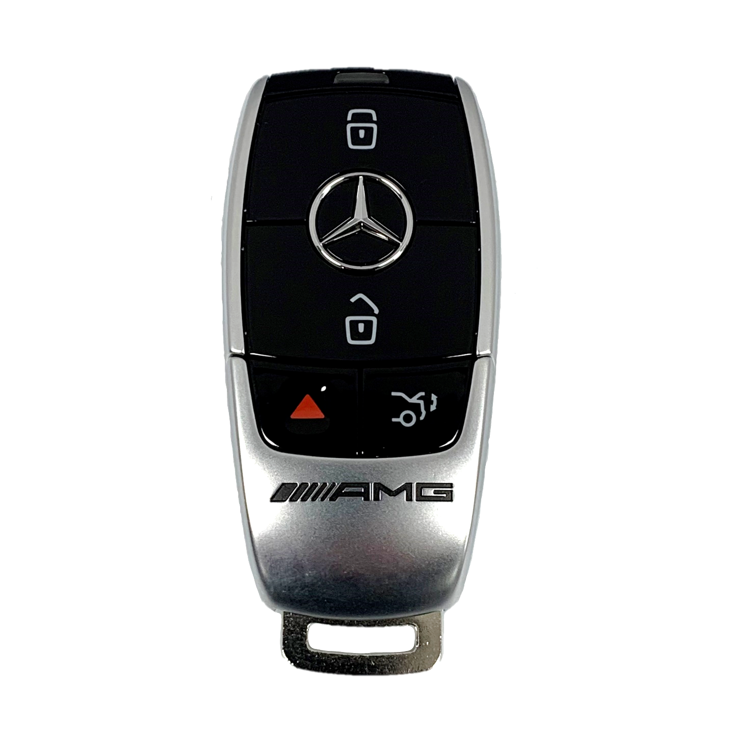 OEM Mercedes Benz AMG Keyless Remote + UNCUT Key IYZ-MS2 (glossy) AMG (SHP4)