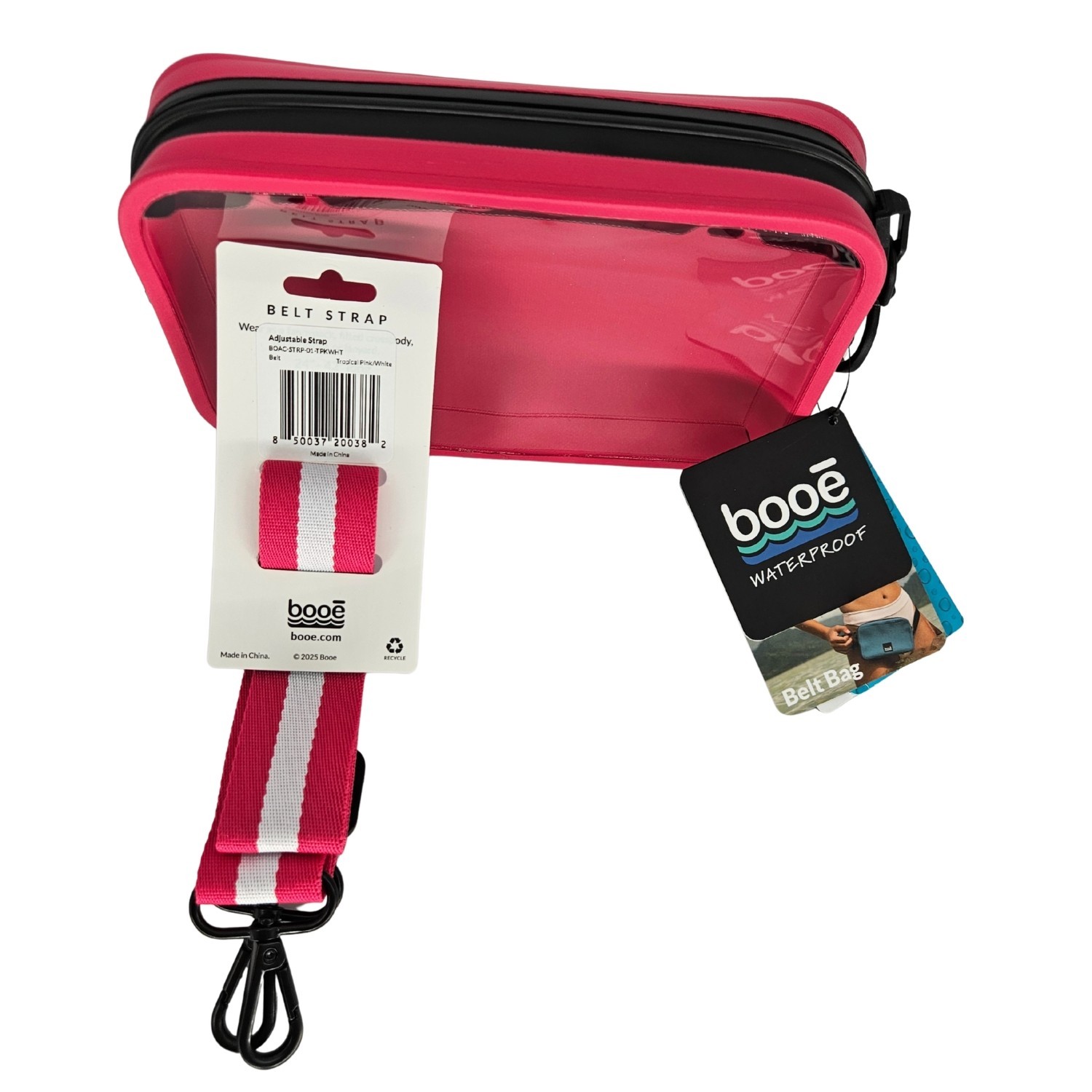Booe Waterproof Belt Bag + Upgraded Adjustable Belt Strap