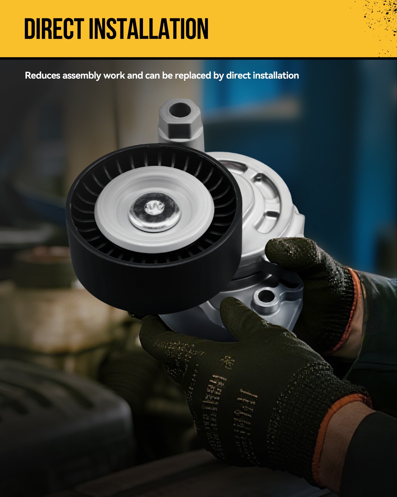 Belt Tensioner w/ Pulley For 92-2003 Dodge Dakota V6 3.9L 53010158AB 89215