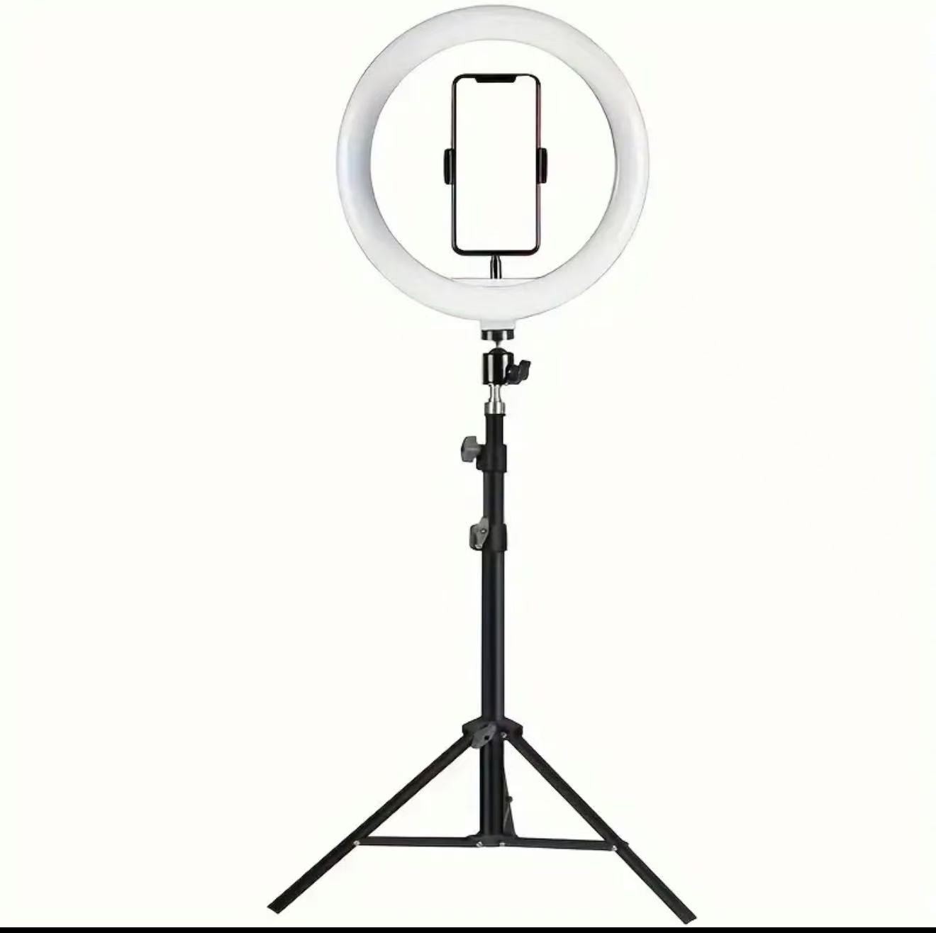 10-Inch USB Selfie LED Light Shooting Desktop Tripod Stand for Live