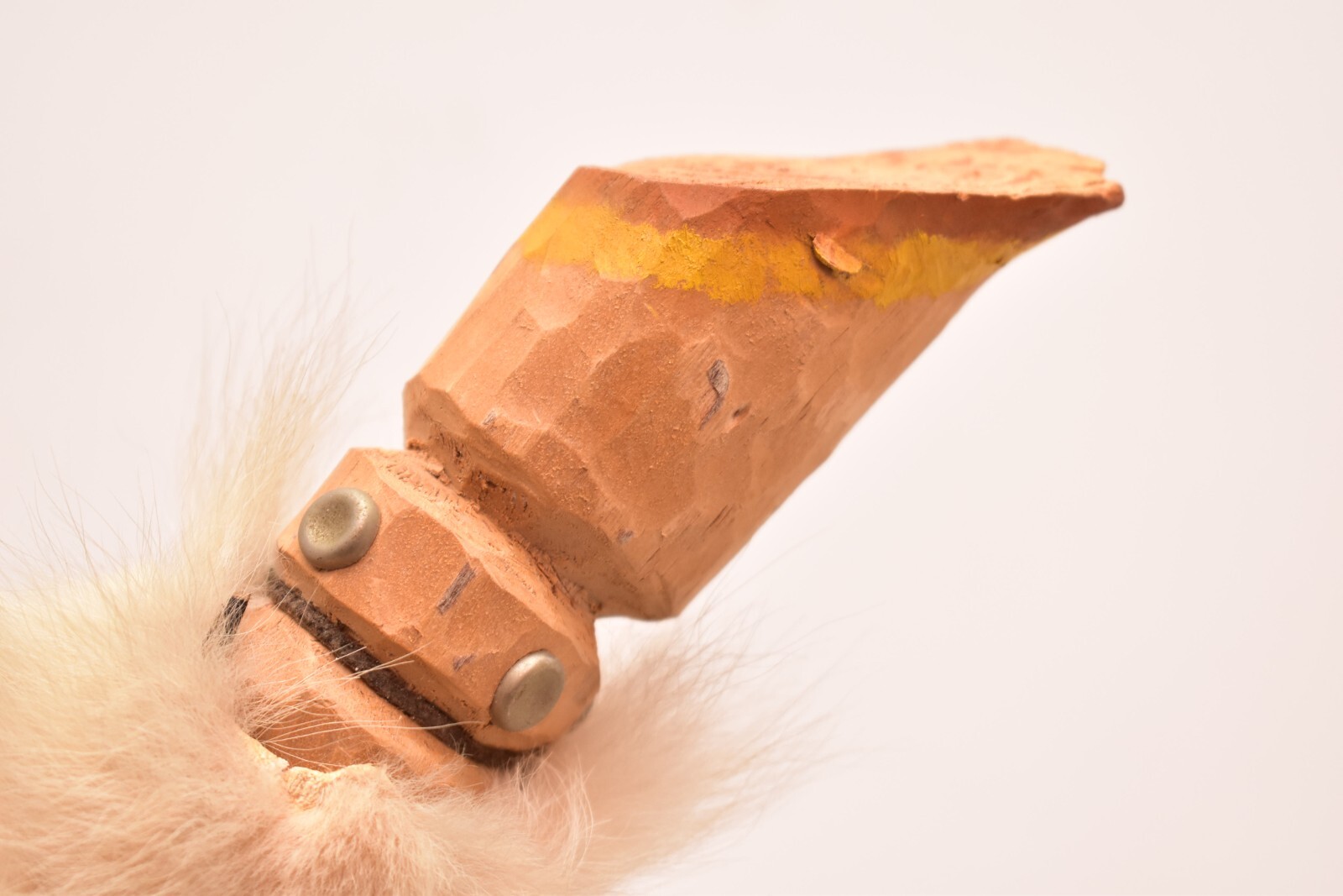 VTG FIGURAL horse Native American Sioux Talking Ceremonial Stick Hand Carved