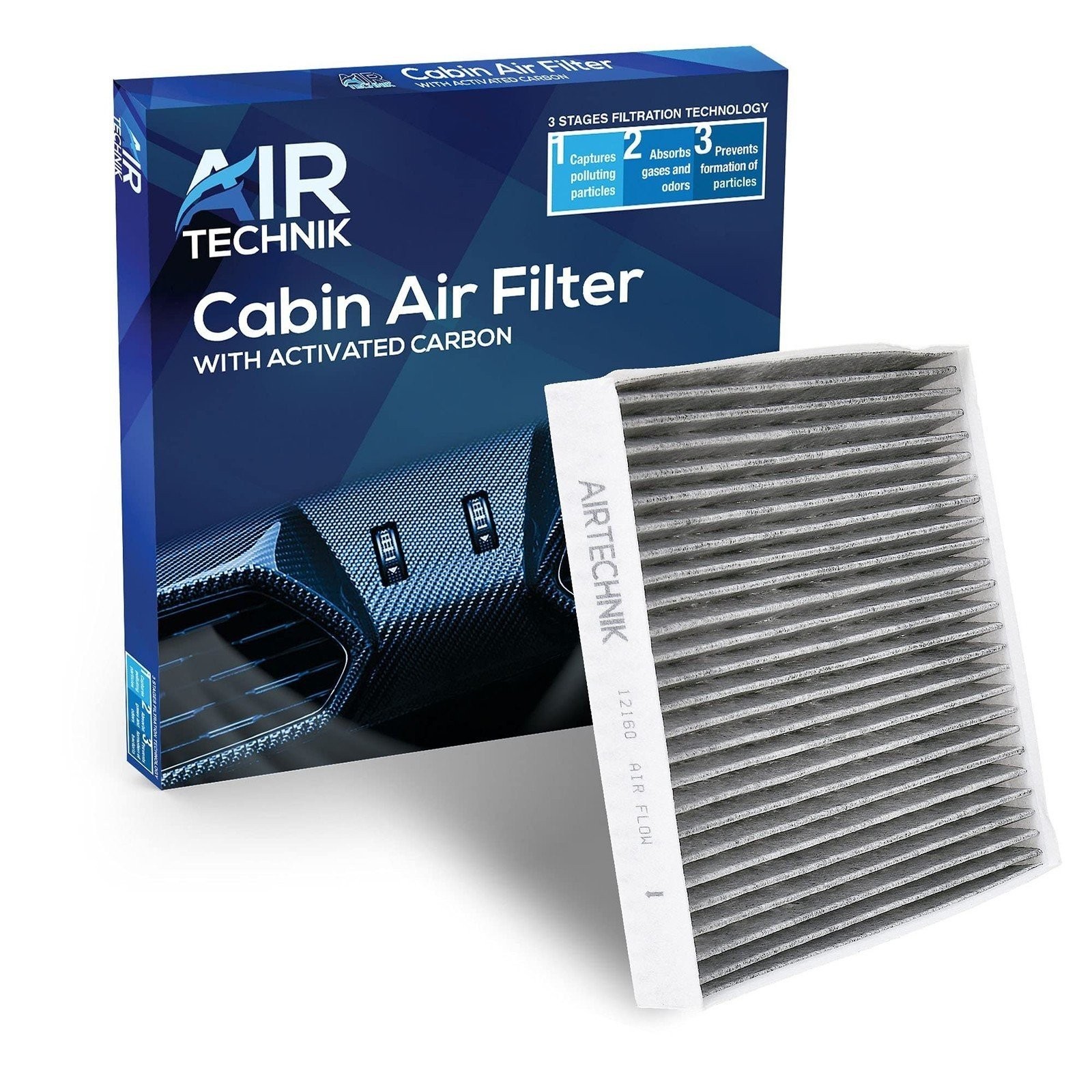 AirTechnik CF12160 Cabin Air Filter w/Activated Carbon | Fits Hyundai Kona...