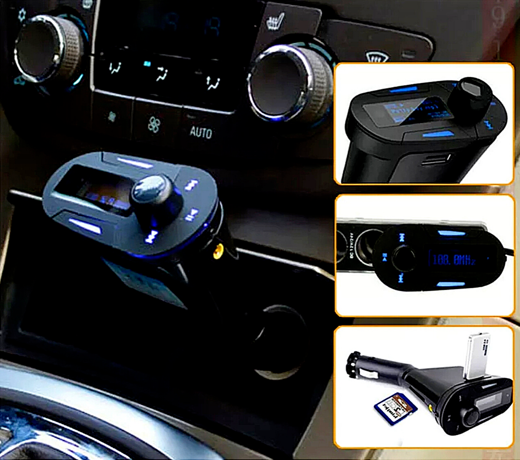 Receptor de audio inalámbrico auxiliar para coche Bluetooth adaptador transmisor