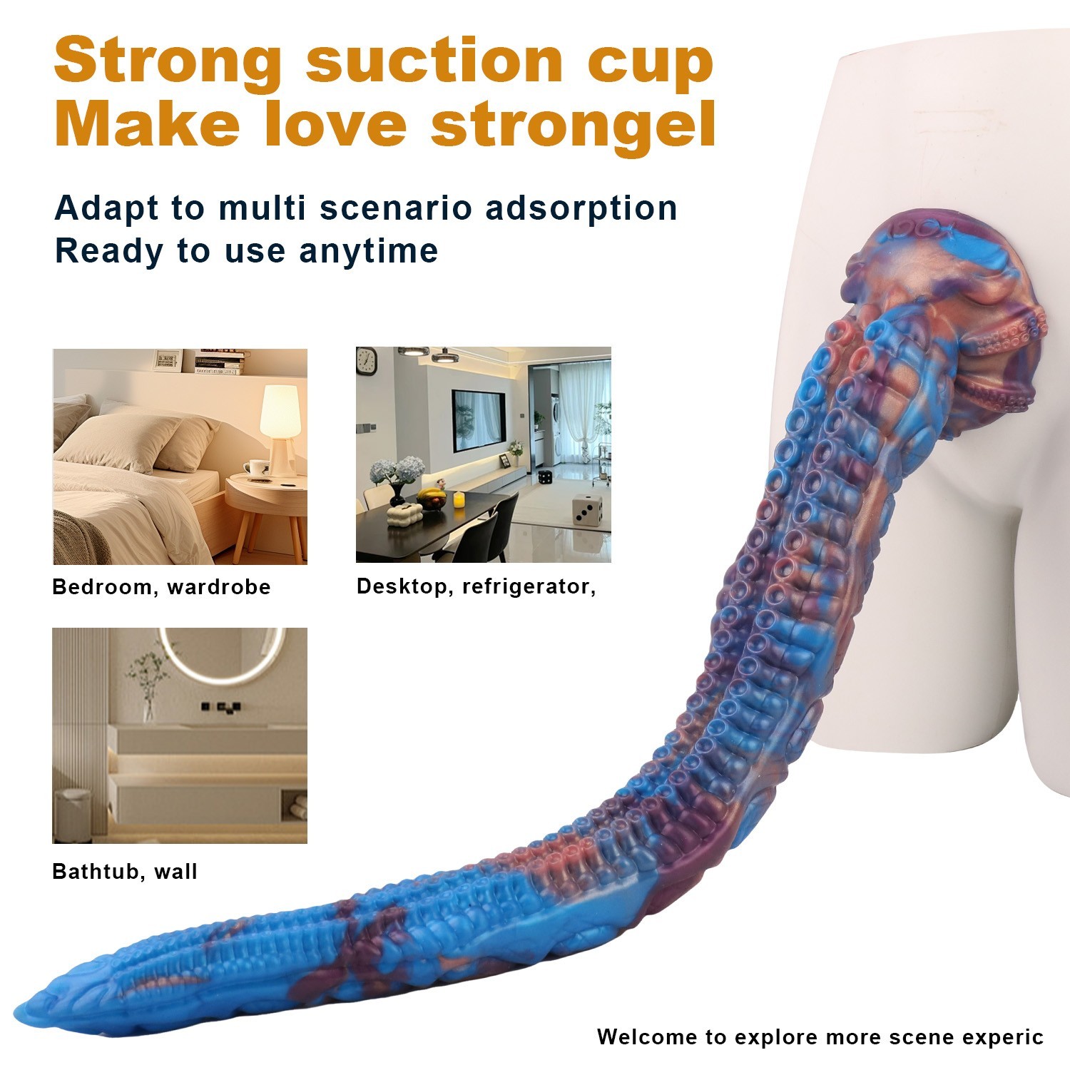 Super Long Dildos Realistic Huge Strong Penis Suction Cup Dong Sex Toy For Women