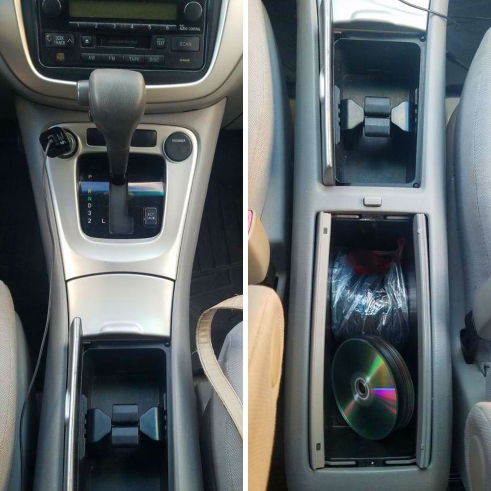 For 2002-2007 Toyota Highlander Center Console Cup Holder Insert Divider Durable
